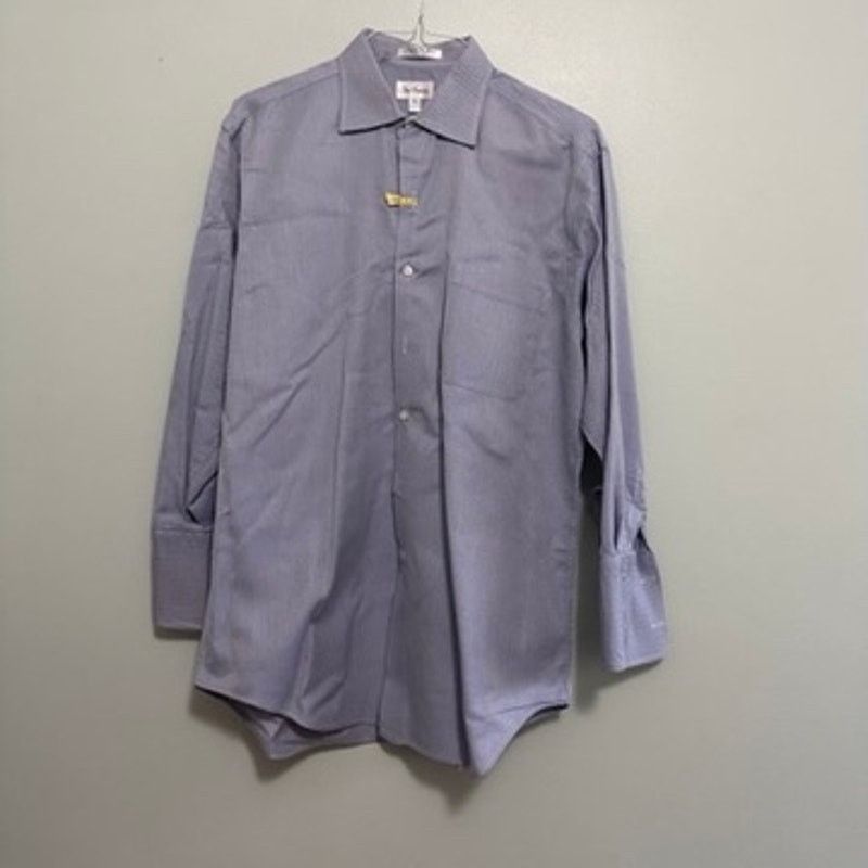 Paul Fredrick Paul Fredrick blue monotone herringbone button down Size US L / EU 52-54 / 3 - 2 Thumbnail