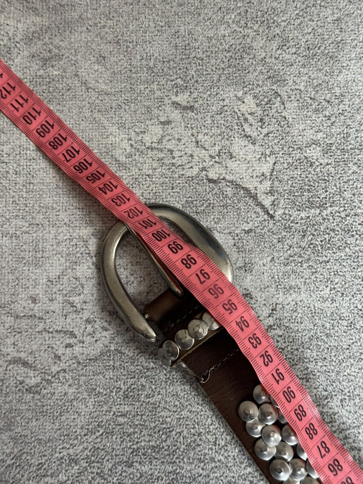 If Six Was Nine Retro leather metal rhinestones belt Y2K L.G.B. 90s opium Size ONE SIZE - 15 Thumbnail