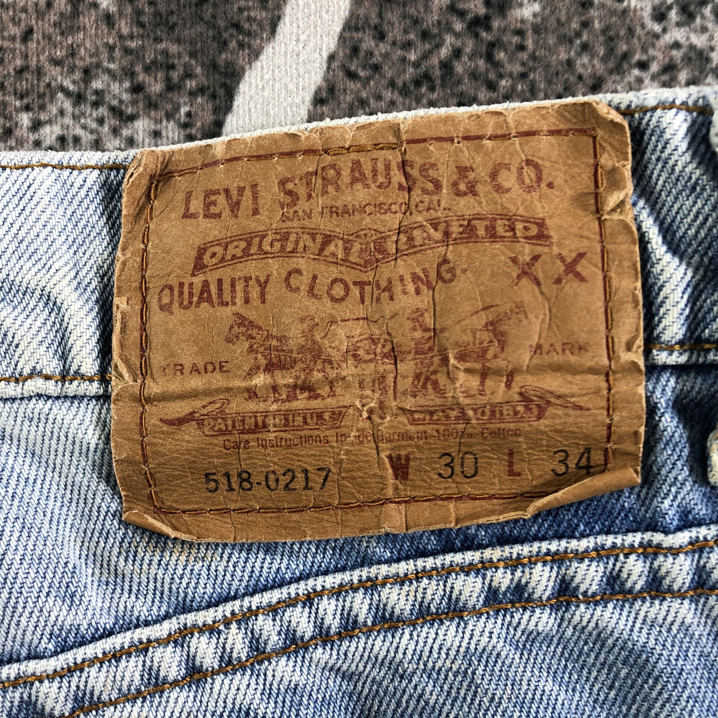 Levi's 90s Vintage Levis 518 Jeans Medium Wash Denim KJ2235 Size US 28 / EU 44 - 5 Thumbnail