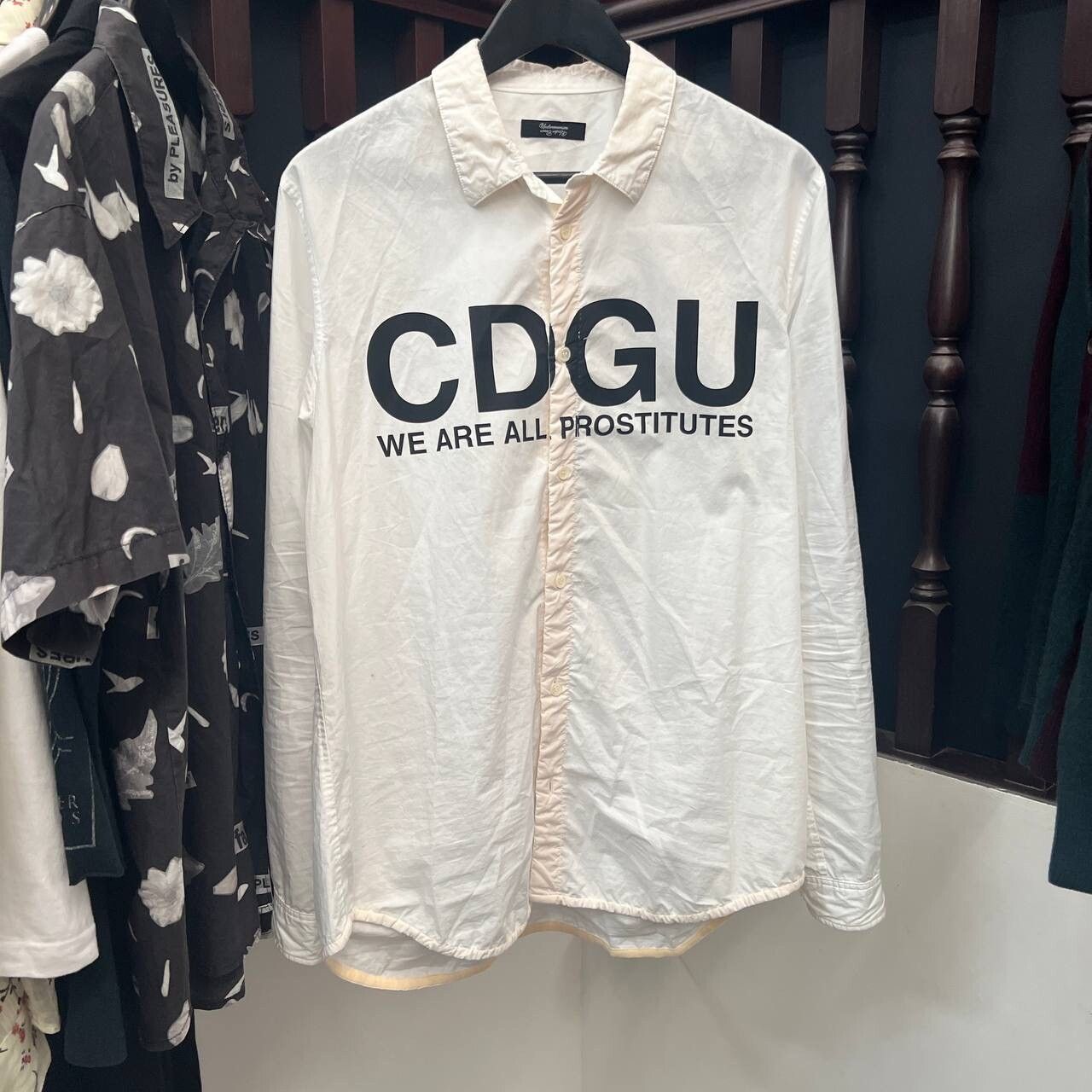 Undercover CDGU “WE ARE ALL PROSTITUTES” Long Sleeve Shirt Size US L / EU 52-54 / 3 - 2 Preview