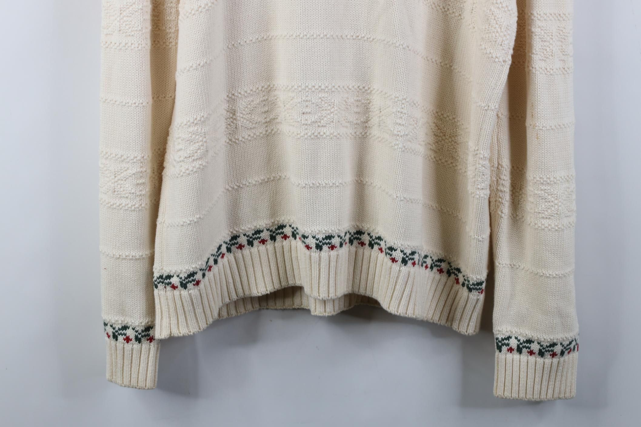 Cabelas Vintage 90s Cabelas Christmas Mistletoe Deer Buck Sweater Size M / US 6-8 / IT 42-44 - 11 Thumbnail