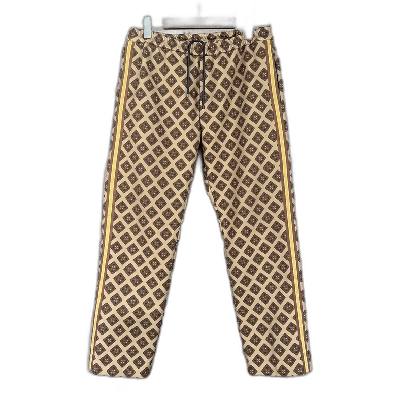 Dries Van Noten Dries Van Noten Brown Printed Casual Pants Size 40" / US 18 - 1 Thumbnail