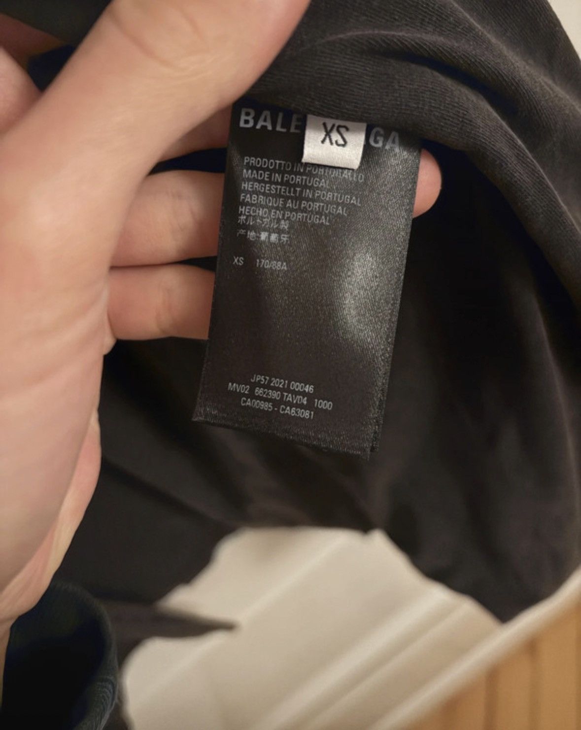 Balenciaga F21 distressed jersey blazer Size 46S - 3 Thumbnail