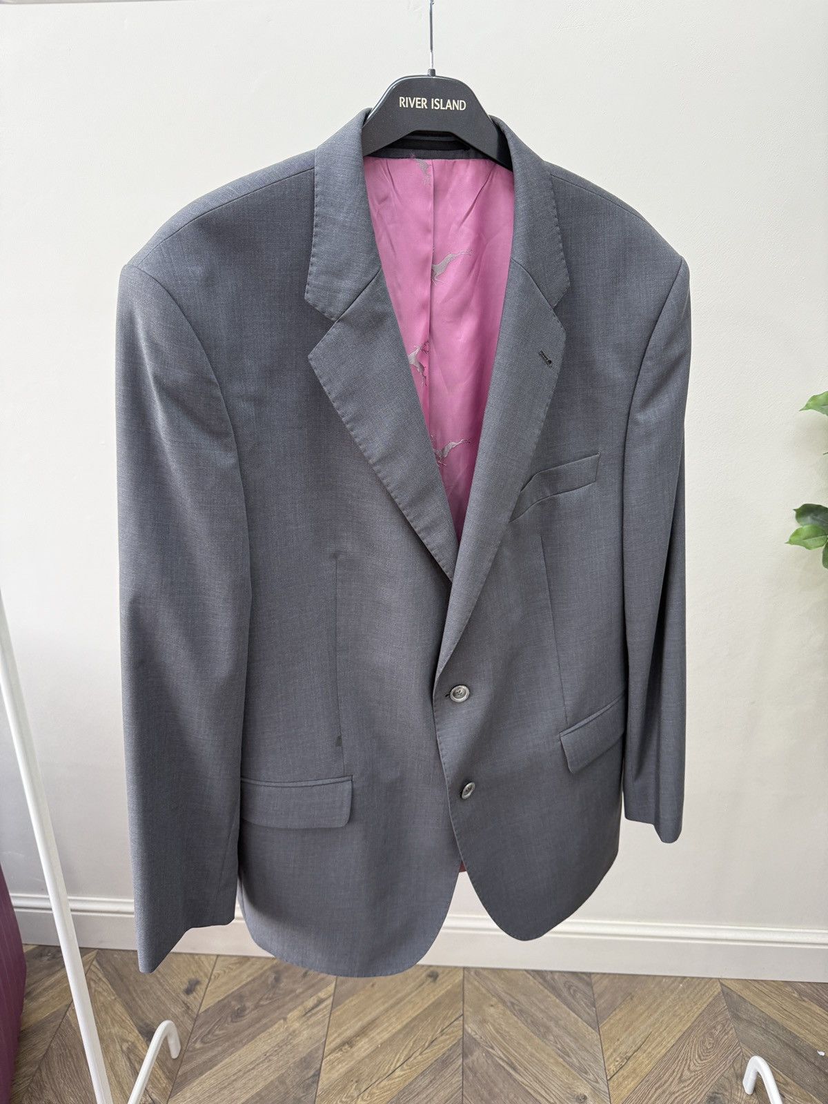 Other Vintage Dolzer Bespoke Zignone Super 100’s Wool Suit Grey Size 50R - 3 Thumbnail