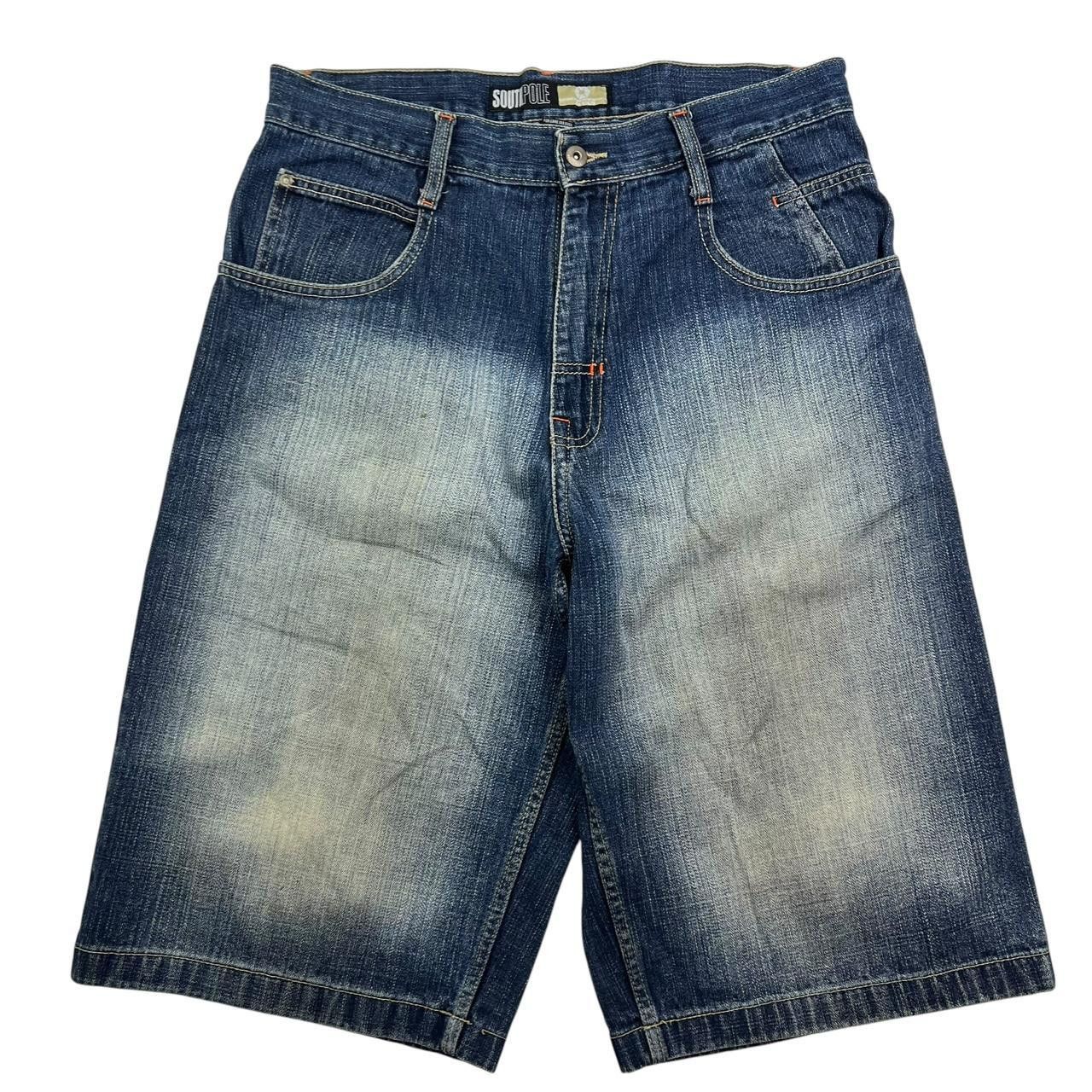 Southpole Vintage Southpole Embroidered Denim Shorts / Jorts Waist 34 Size US 34 / EU 50 - 2 Thumbnail
