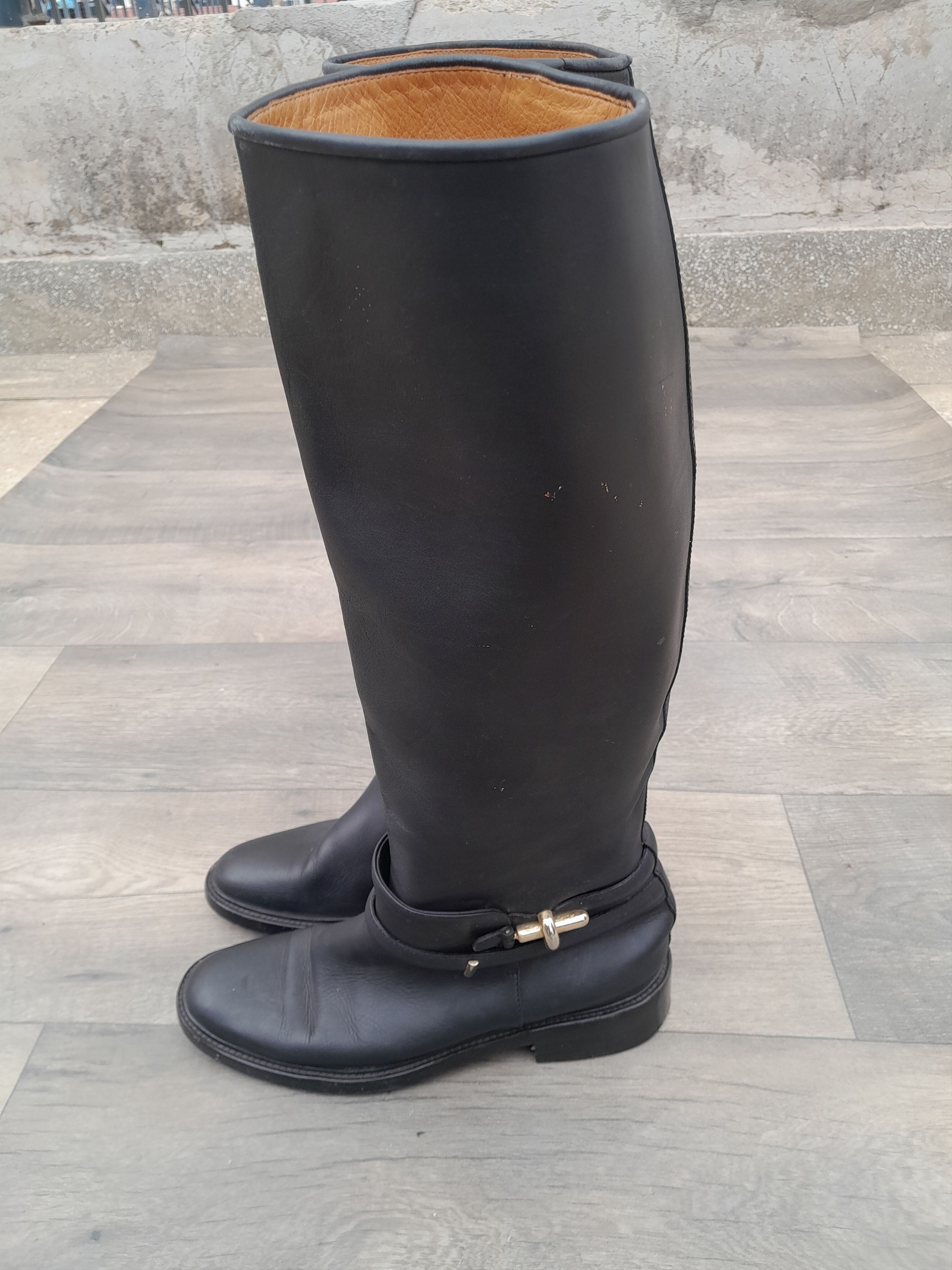 Balenciaga Balenciaga black leather riding boots Size US 8.5 / IT 38.5 - 12 Thumbnail