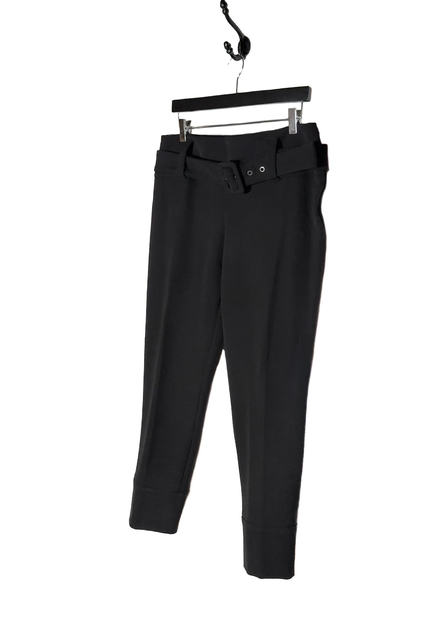 Prada Prada 2018 Black Belted Trousers Size 32" / US 10 / IT 46 - 2 Thumbnail