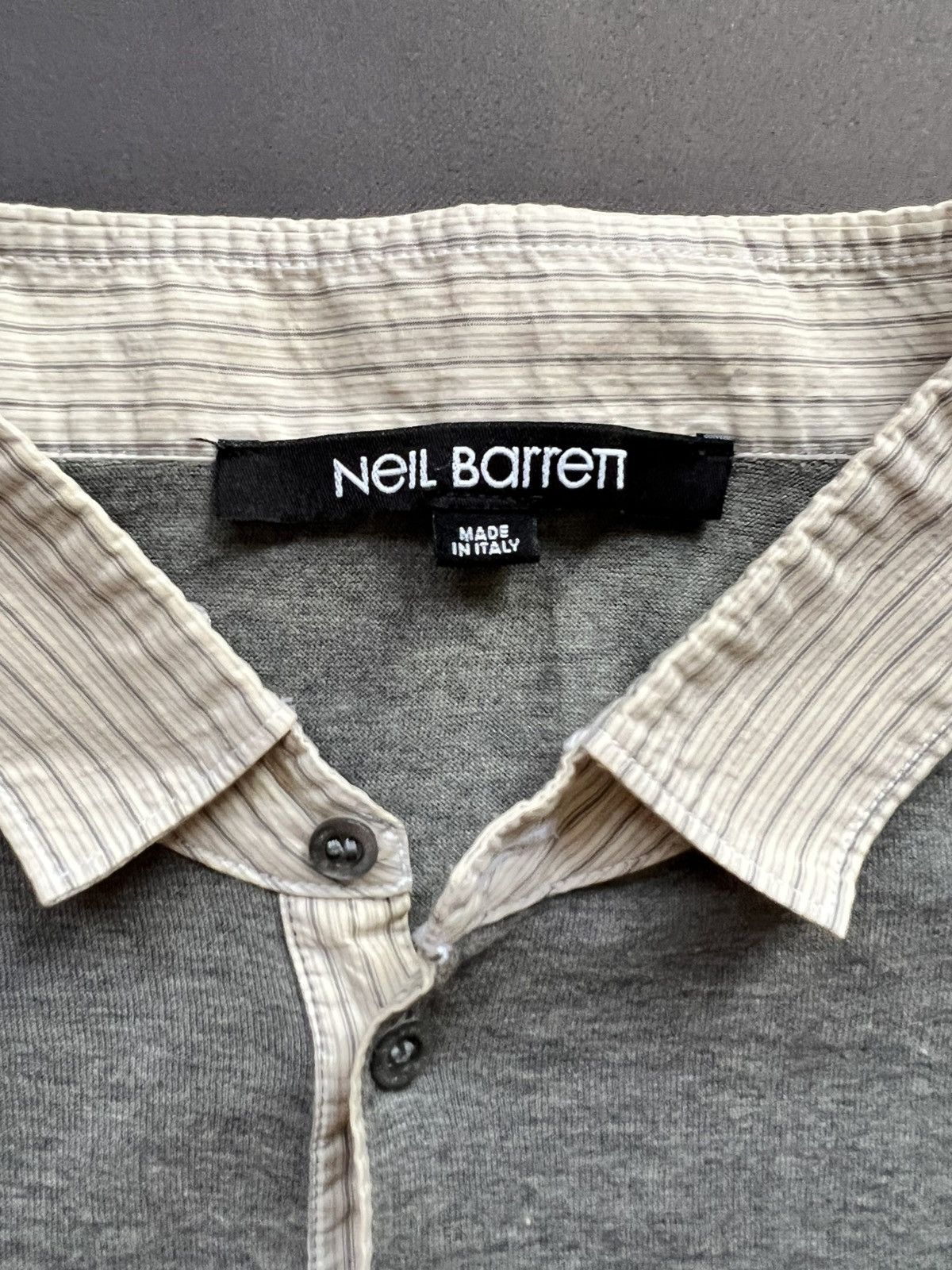 Neil Barrett Neil Barrett Gray Classic Polo Luxury Style T-Shirt Size US M / EU 48-50 / 2 - 6 Thumbnail