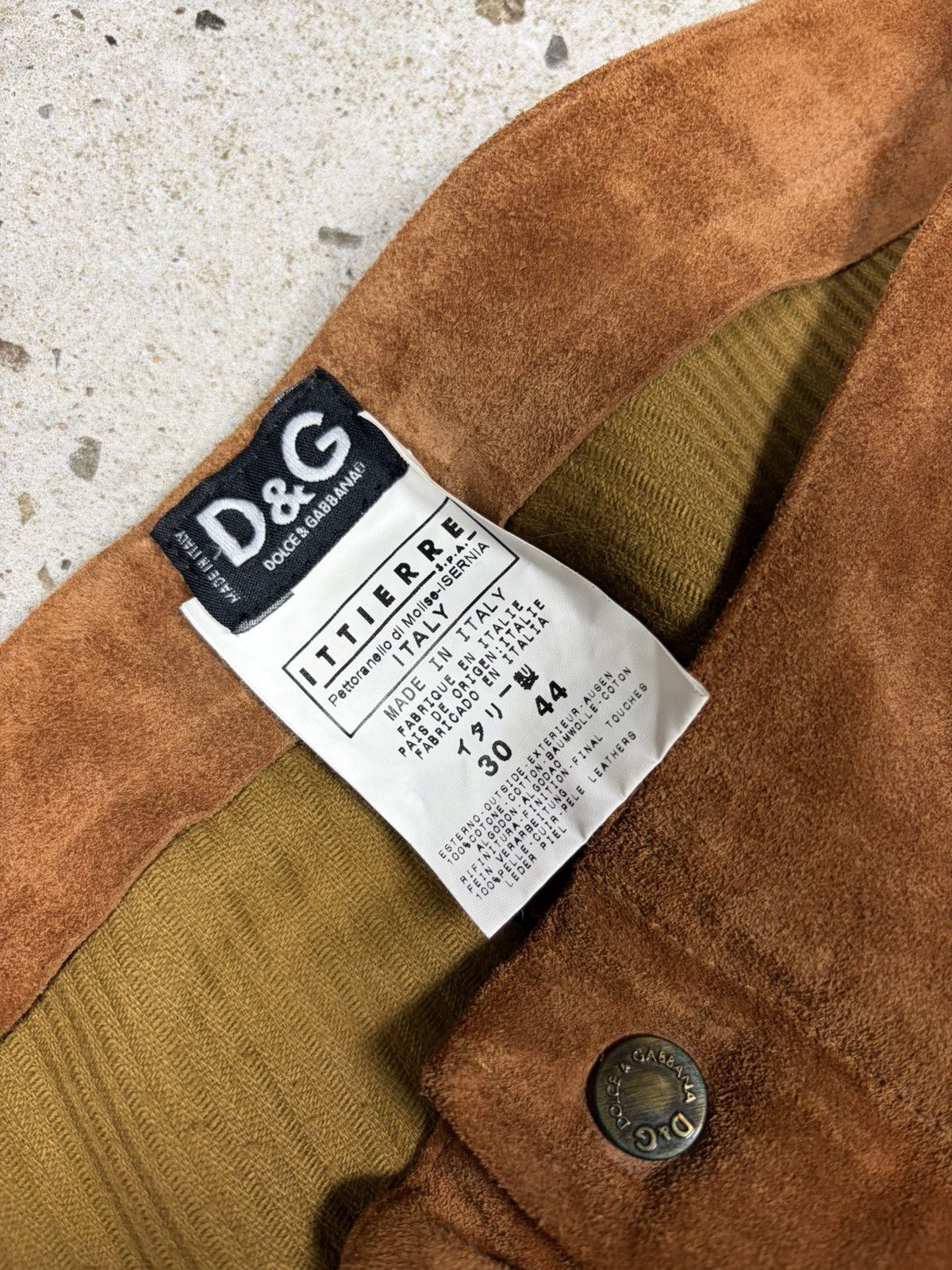 Dolce & Gabbana 2000s Dolce & Gabbana Corduroy Bootcut Pants Suede Leaves Size 30" / US 8 / IT 44 - 11 Thumbnail