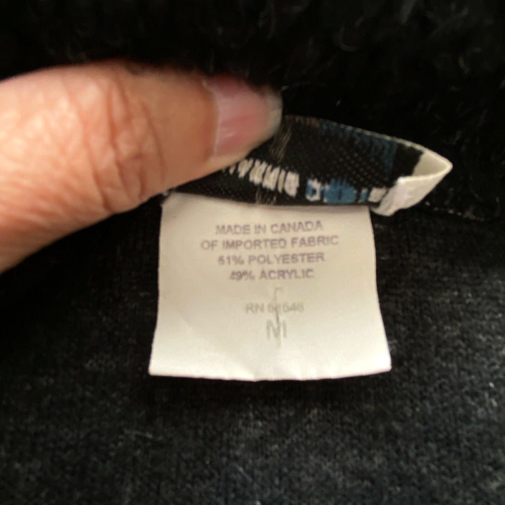 Vintage Paul Harris Design Women's Black Faux Sherpa Vest Medium Zip Up Pockets Size M / US 6-8 / IT 42-44 - 5 Thumbnail