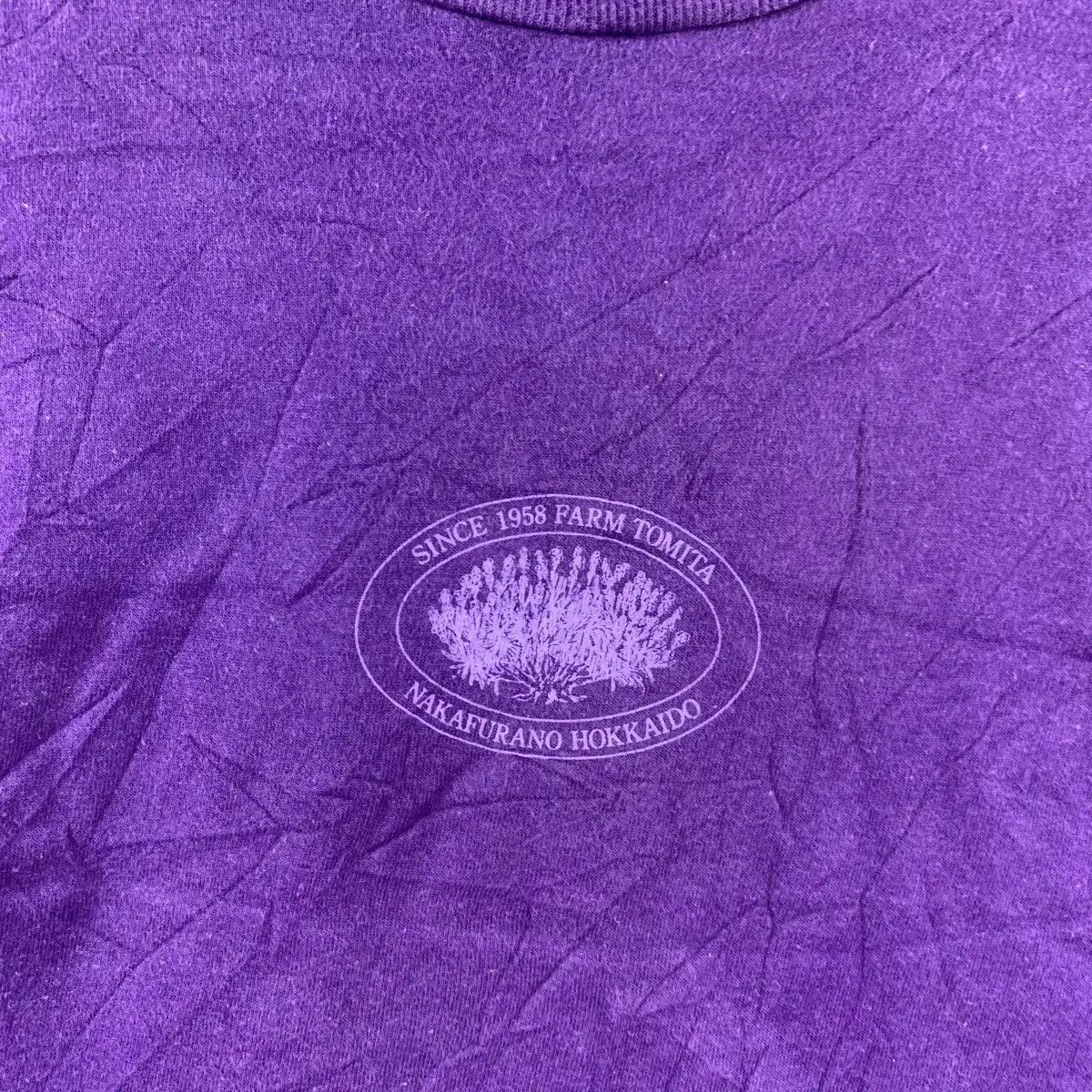 Vintage NAKAFURANO HOKKAIDO Farm Tomita Natural Dye Tee Shirt Size L / US 10 / IT 46 - 3 Thumbnail