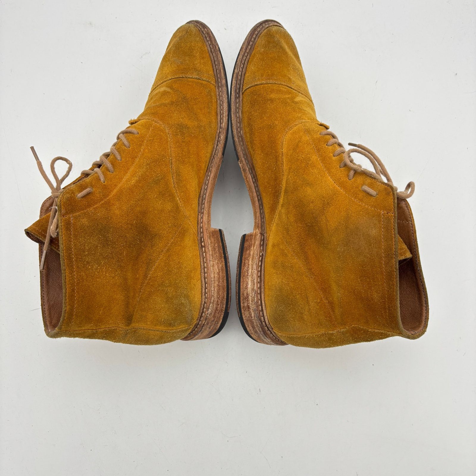 Frye Frye Paul Lace Up Suede Chukka Cap Toe Boots Men's 12 D Size US 12 / EU 45 - 6 Thumbnail
