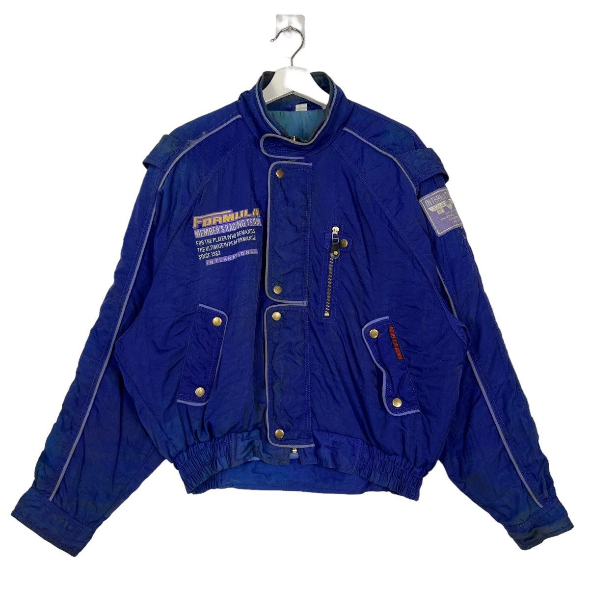 Japanese Brand 🔥 VINTAGE FORMULA MEMBER RACING TEAM BOMBER JACKET Size US L / EU 52-54 / 3 - 1 Thumbnail