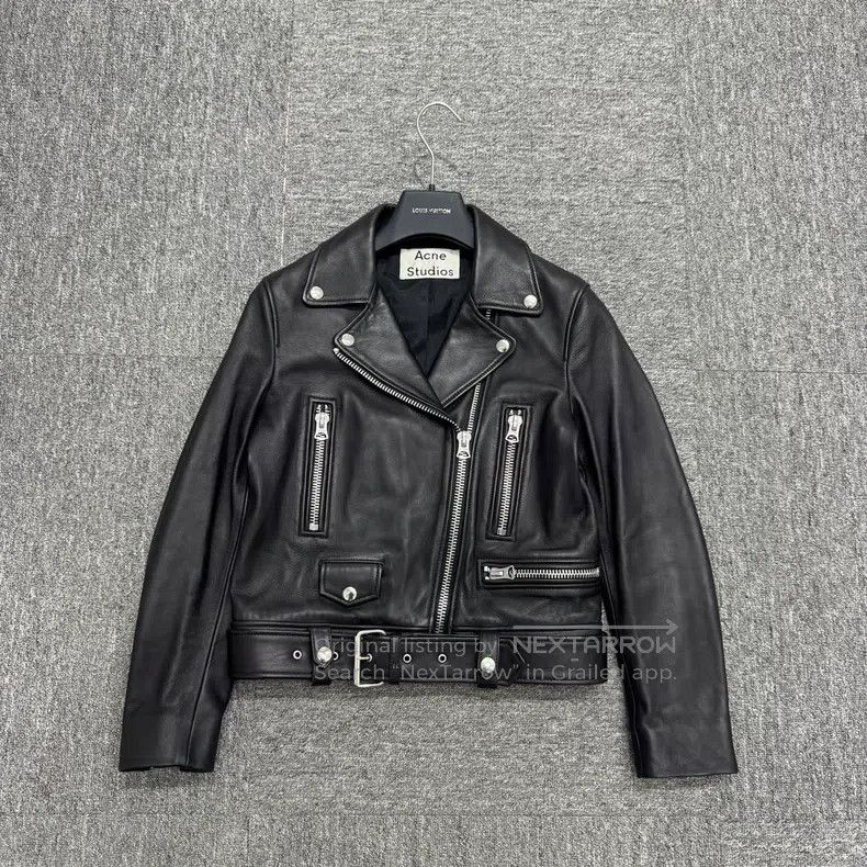 Acne Studios Acne Studios Leather Biker Jacket Size XS / US 0-2 / IT 36-38 - 1 Thumbnail