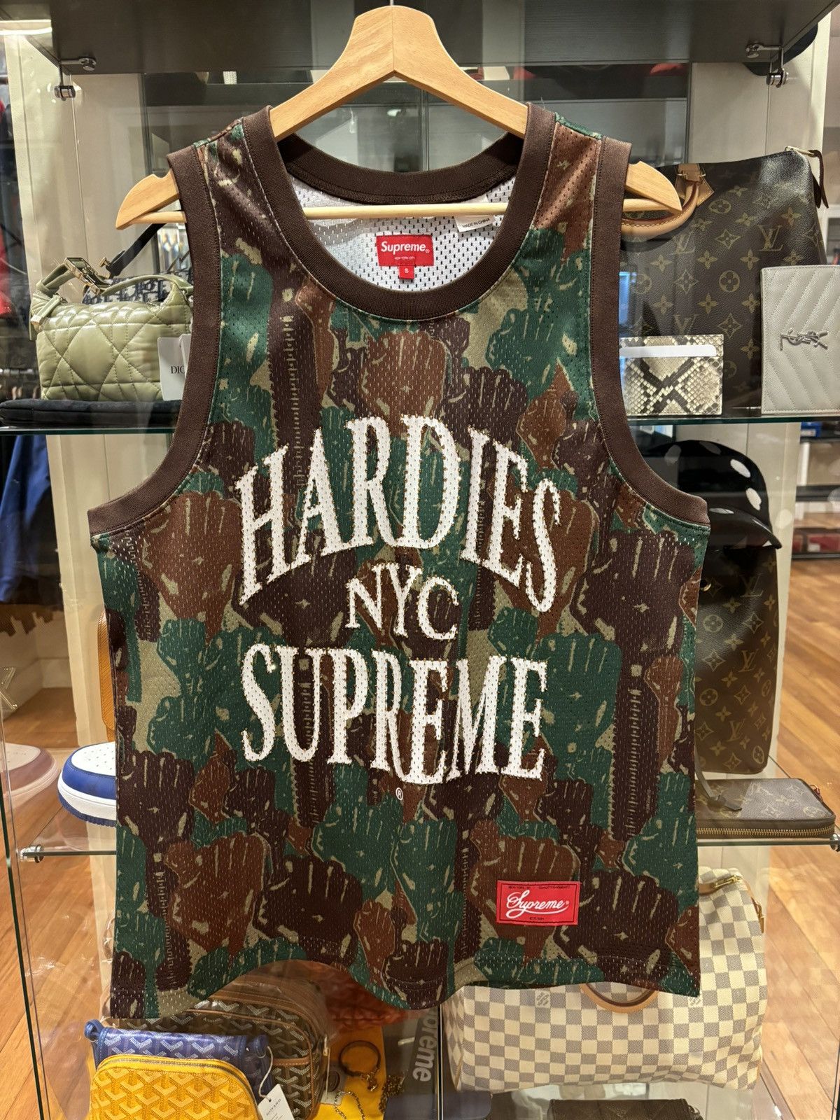 supreme/hardies camo basketball jersey