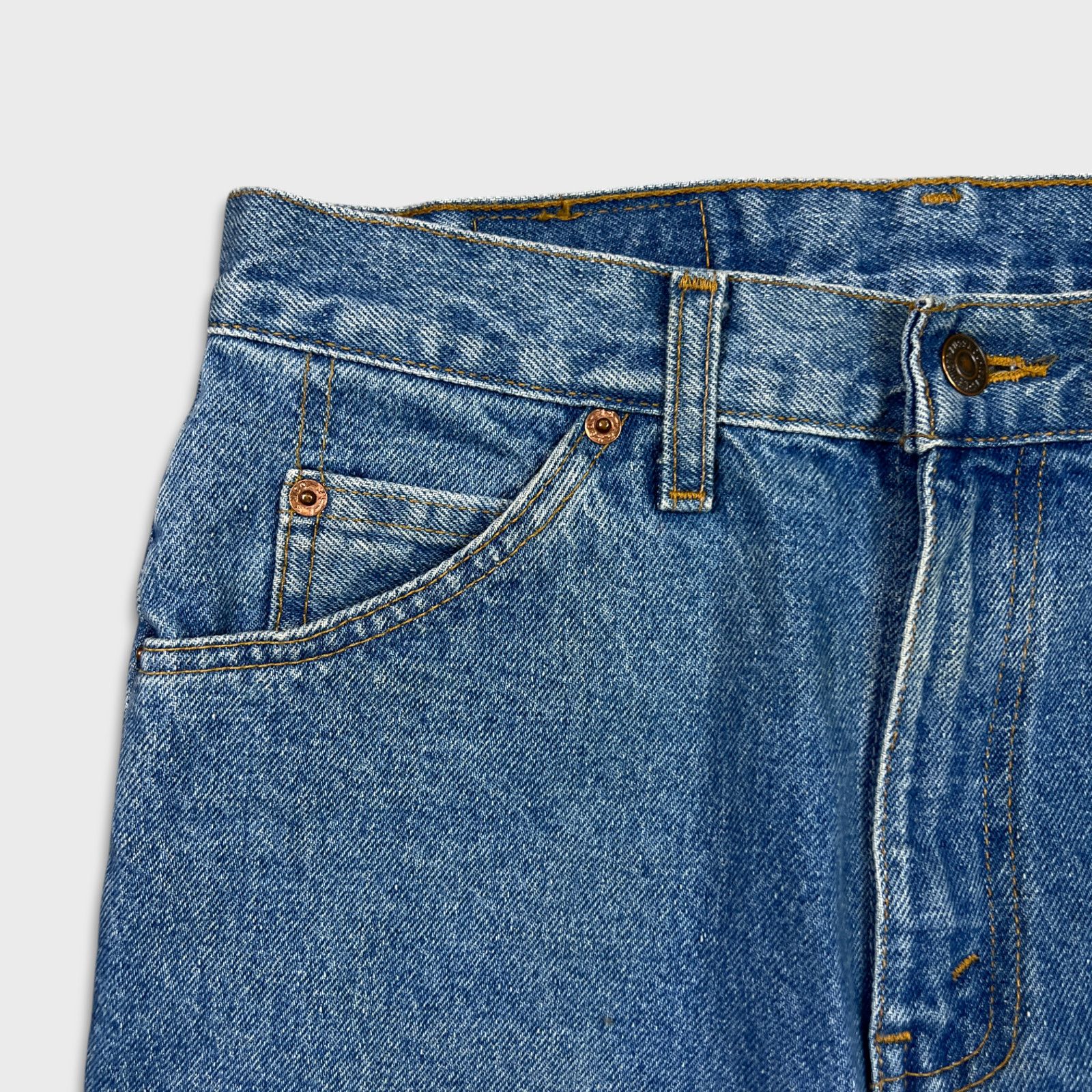 Levi's × Vintage Vintage Levi's Jeans 28x28 Taper Orange Tab 90s Denim Pants Size 28" / US 6 / IT 42 - 3 Thumbnail