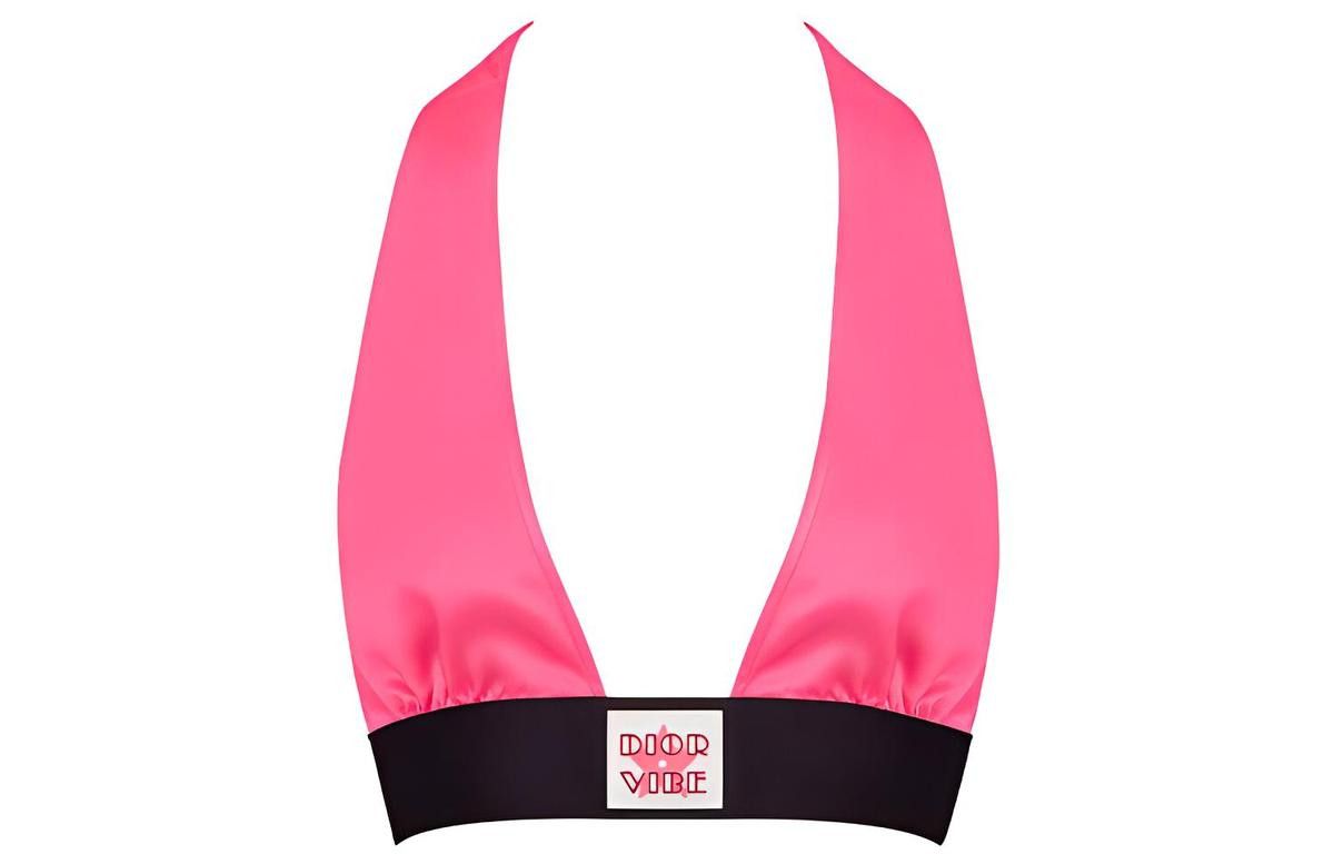Dior o1y0825 Crop Top in Pink/Black Size XS / US 0-2 / IT 36-38 - 1 Preview