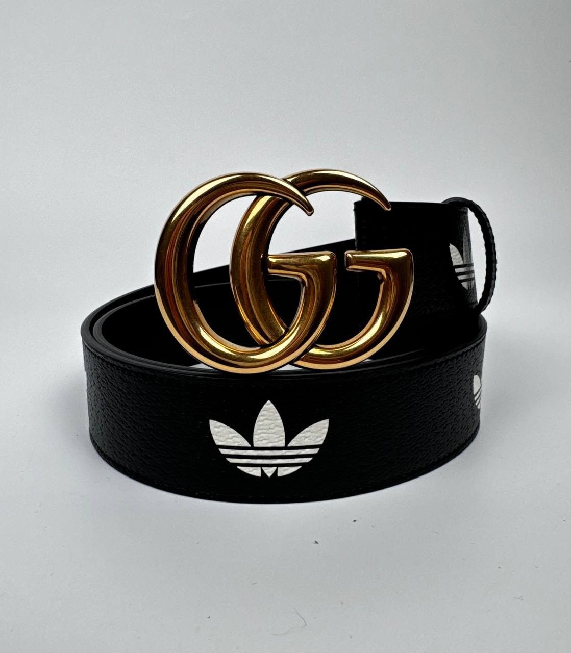 Gucci Gucci Adidas GG leather belt Size 34 - 1 Thumbnail