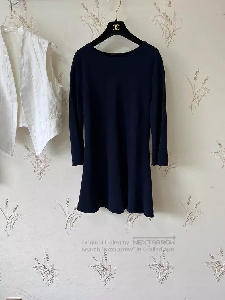 The Row The row Dark blue simple and advanced dress Size L / US 10 / IT 46 - 2 Thumbnail