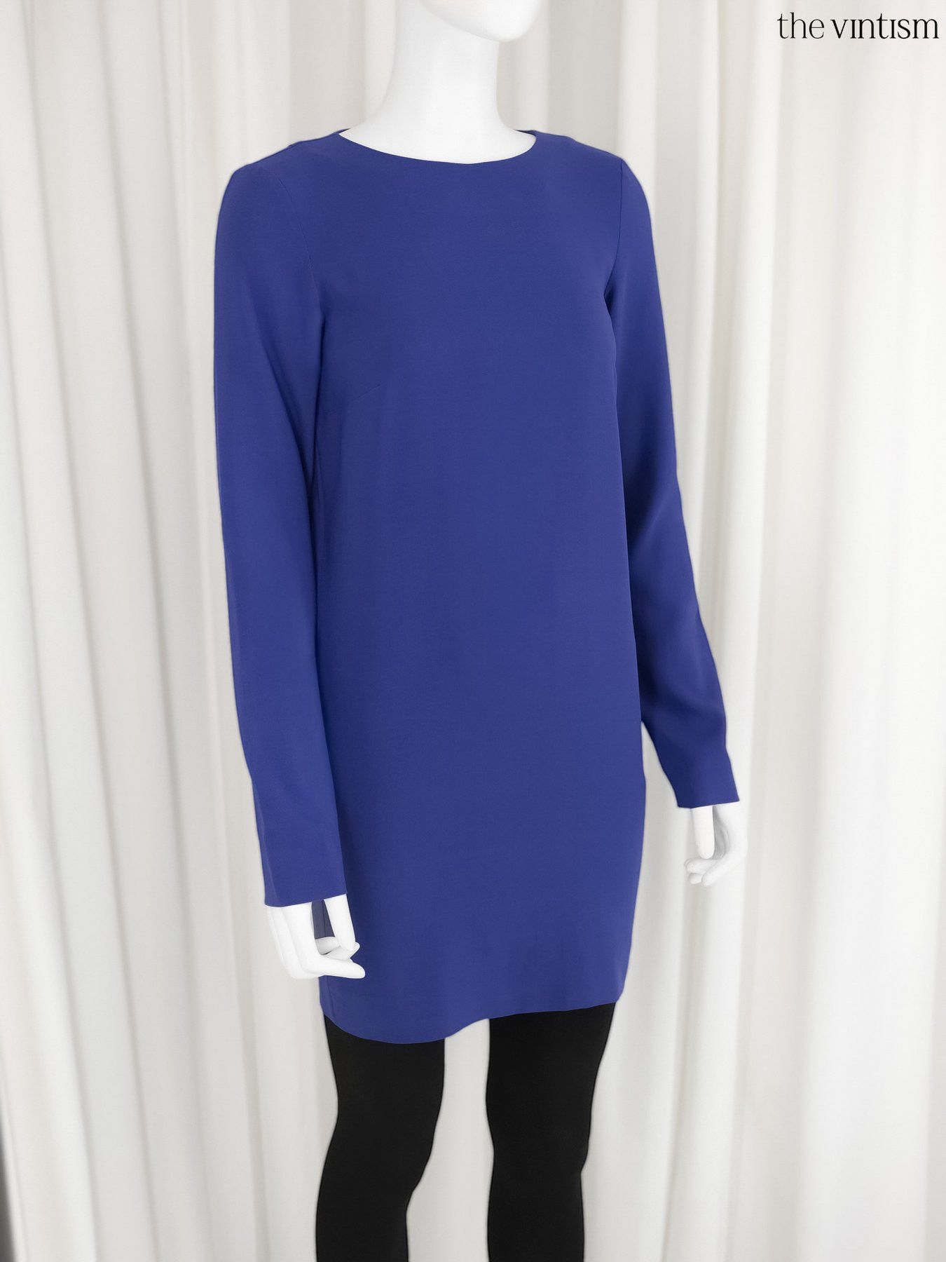 Balenciaga Balenciaga Archival Violet Blue Pure Silk Mini Dress Size S / US 4 / IT 40 - 1 Thumbnail