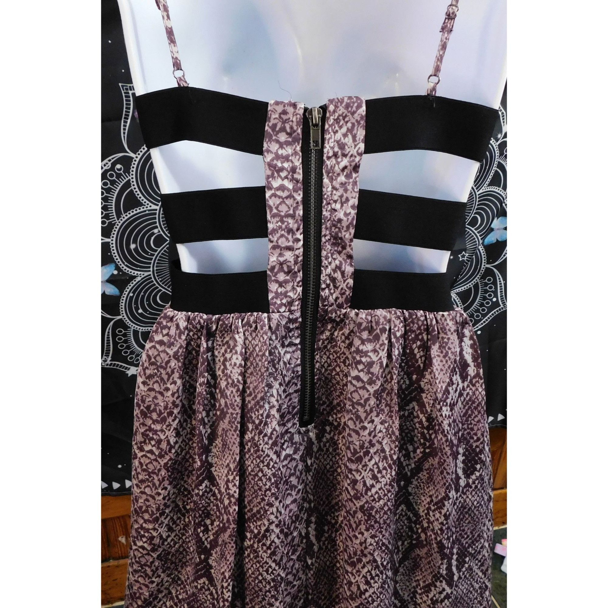 Other Vintage Material Girl Snake Print Party Dress Size M / US 6-8 / IT 42-44 - 4 Thumbnail