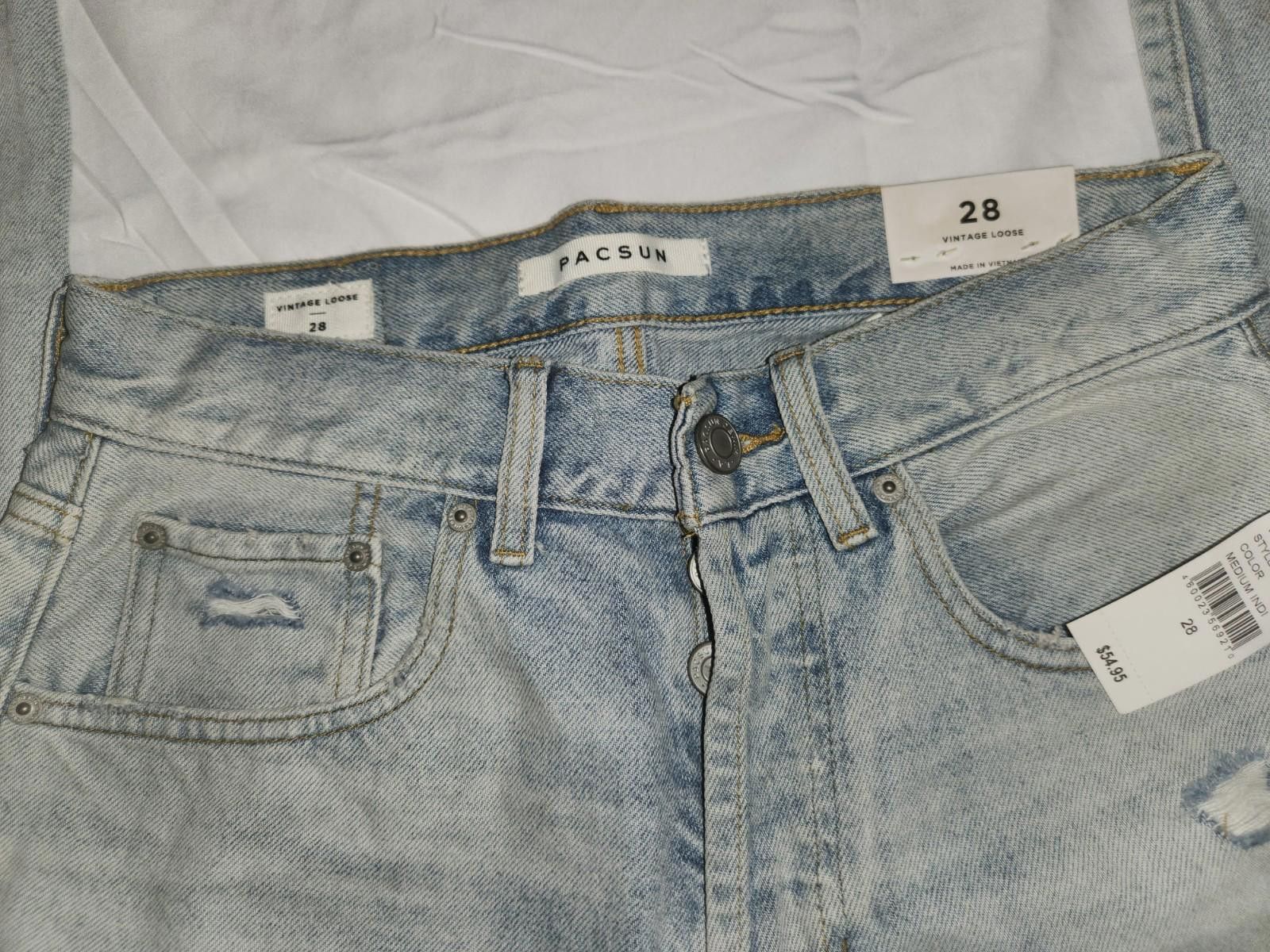 Pacsun Pacsun Stone Wash Ripped Blue jeans Size US 28 / EU 44 - 1 Thumbnail