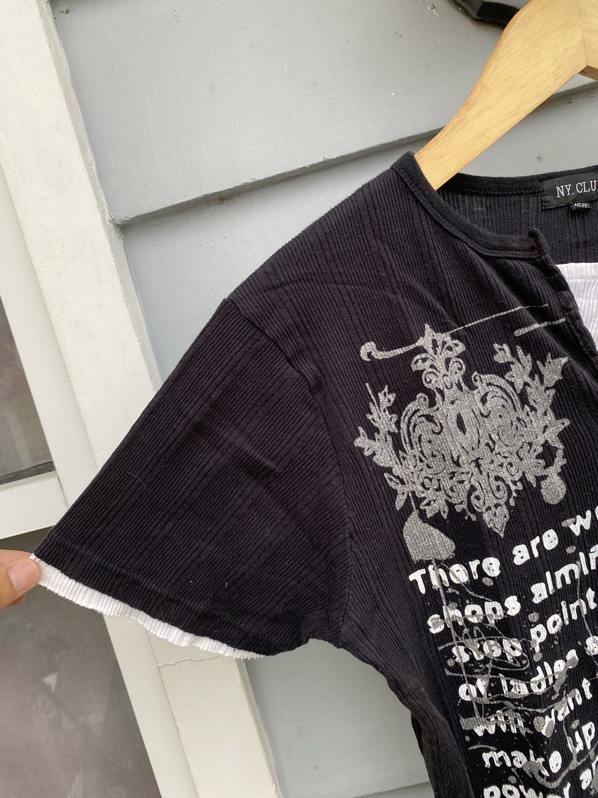 If Six Was Nine NY. CLUB Under Ground Poem Double Layer Japanese Tshirt Size M / US 6-8 / IT 42-44 - 4 Thumbnail
