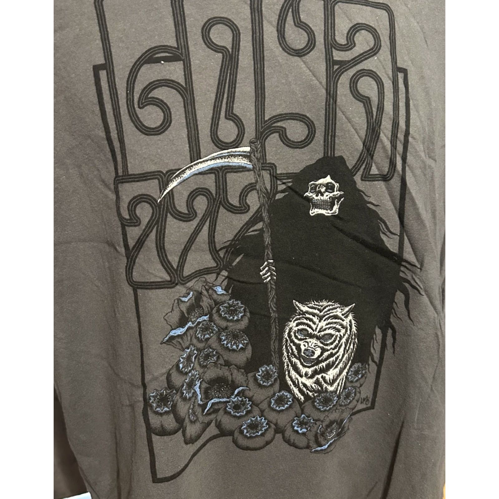 Vintage Goya 777 Band Shirt Men Large Dark Gray Short Sleeve T-Shirt Graphic Print Logo 2013 Doom Stoner Band Mens Regular Size L Size US L / EU 52-54 / 3 - 3 Thumbnail