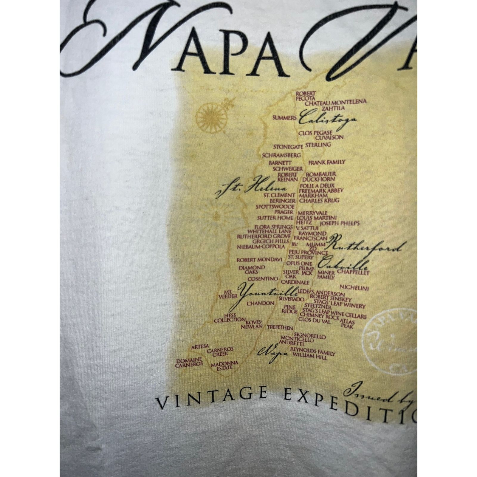 Fruit Of The Loom Vintage Napa Valley Shirt Expedition Wine Vineyards Tee M Size US M / EU 48-50 / 2 - 4 Thumbnail