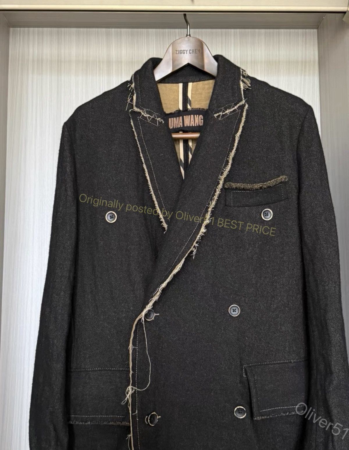 Uma Wang Uma Wang 21AW Wool Distressed Coat YYYY17/2610 Size US S / EU 44-46 / 1 - 2 Thumbnail