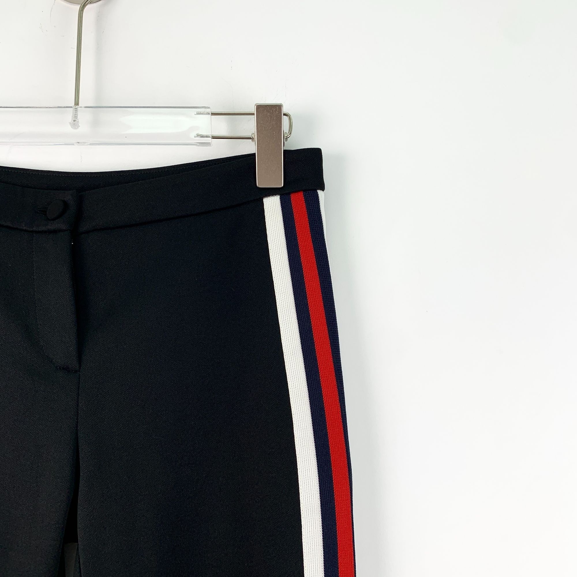 Gucci Gucci Black Side Striped Casual Pants With Red & White Strip Size 34" / US 12 / IT 48 - 7 Thumbnail