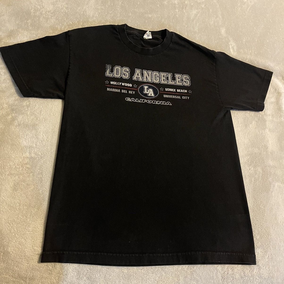 Alstyle Vintage Los Angeles Shirt Men Large Black Venice Beach Y2K Size US L / EU 52-54 / 3 - 1 Thumbnail
