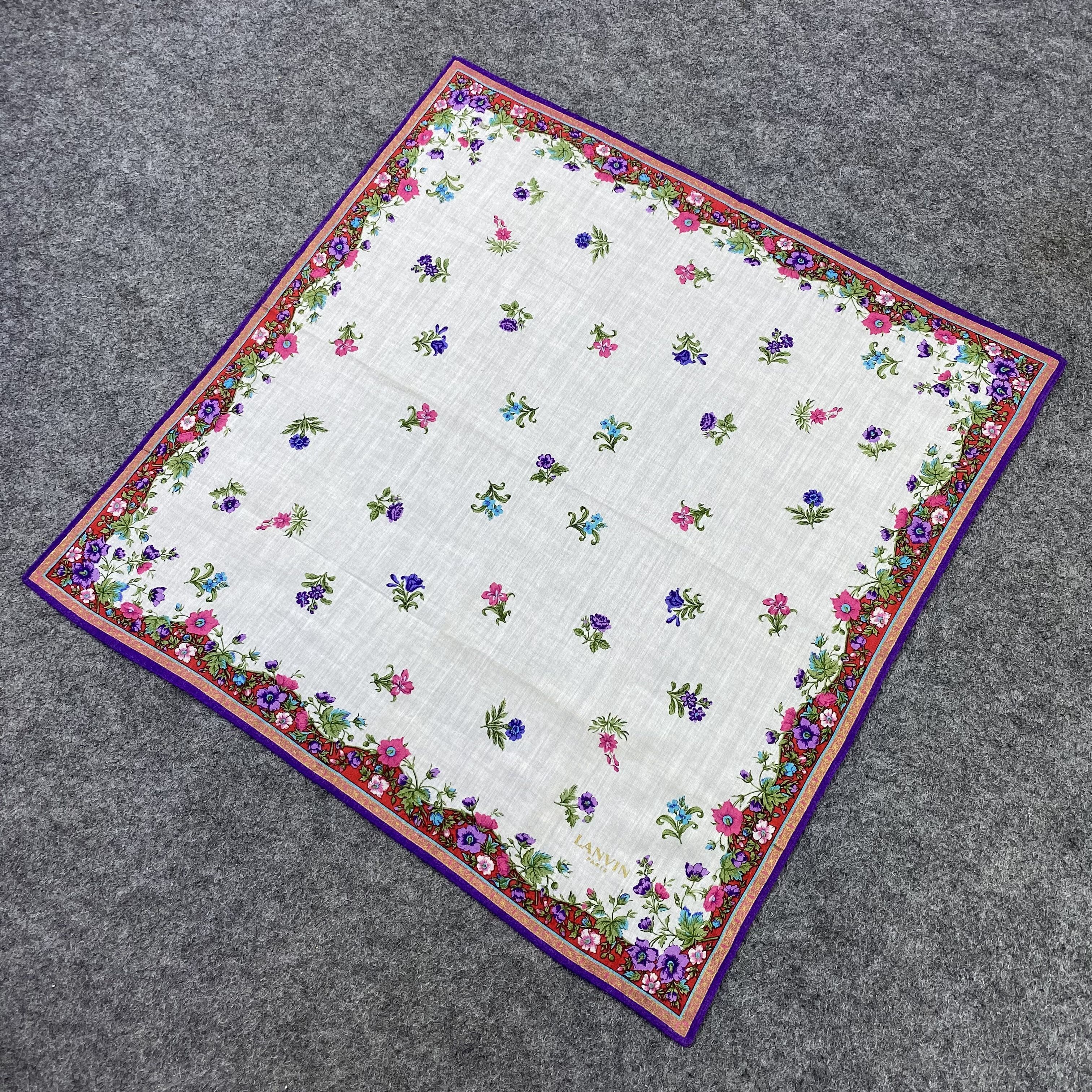 Lanvin Lanvin Handkerchief Neckerchief Bandana-B1690 Size ONE SIZE - 4 Thumbnail