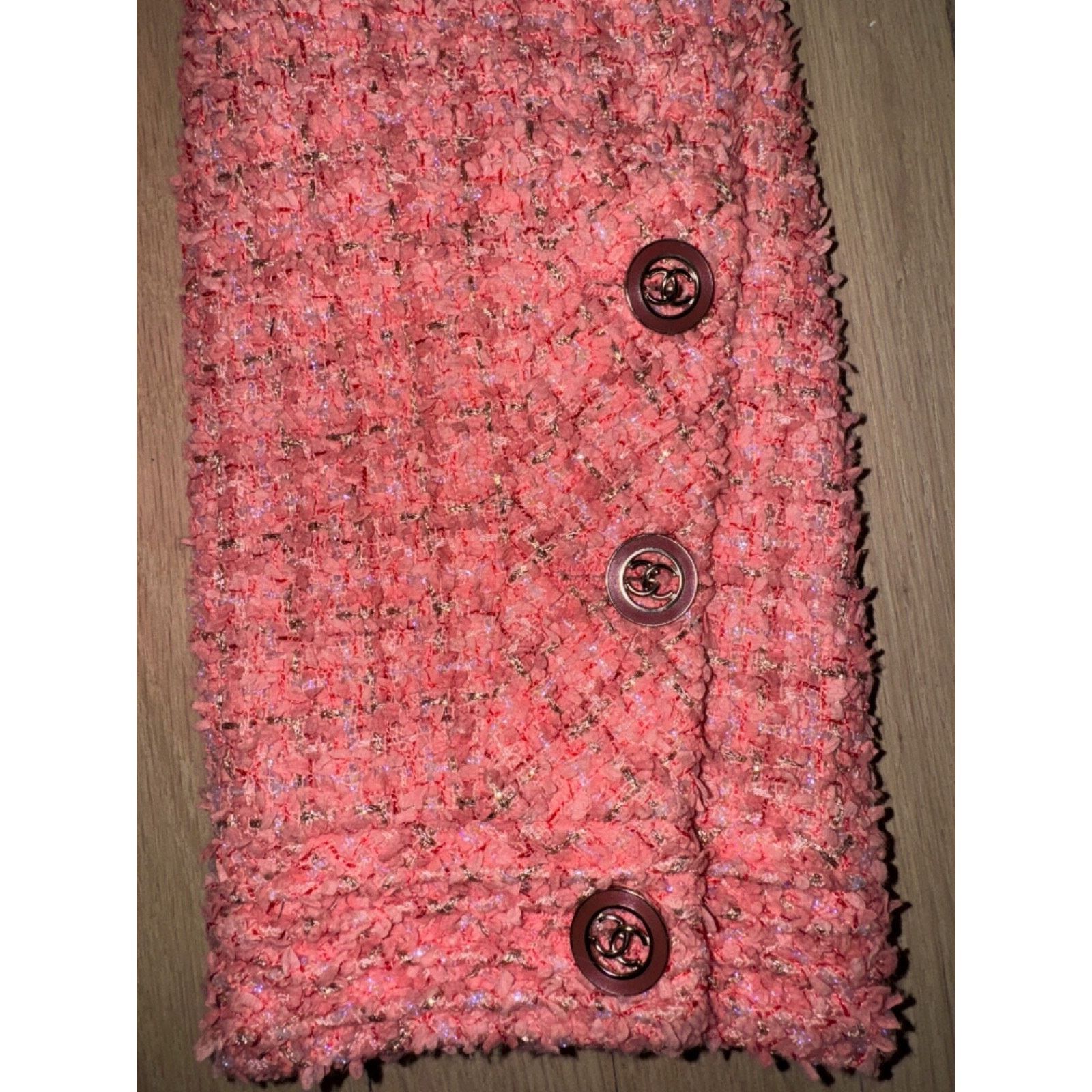Chanel Chanel Button Runway Long Sleeve Tweed Jacket 42 Size M / US 6-8 / IT 42-44 - 14 Thumbnail