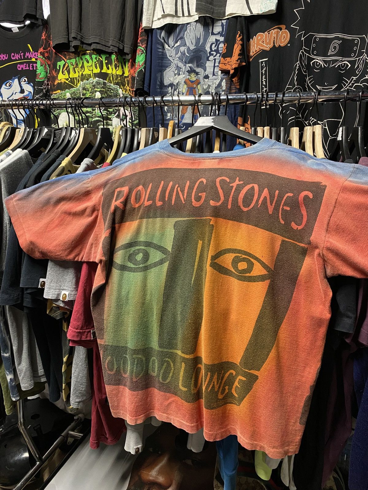 Band Tees Vintage 90’s Rolling Stones Voodoo Lounge Tiedye Shirt Large Size US L / EU 52-54 / 3 - 5 Thumbnail