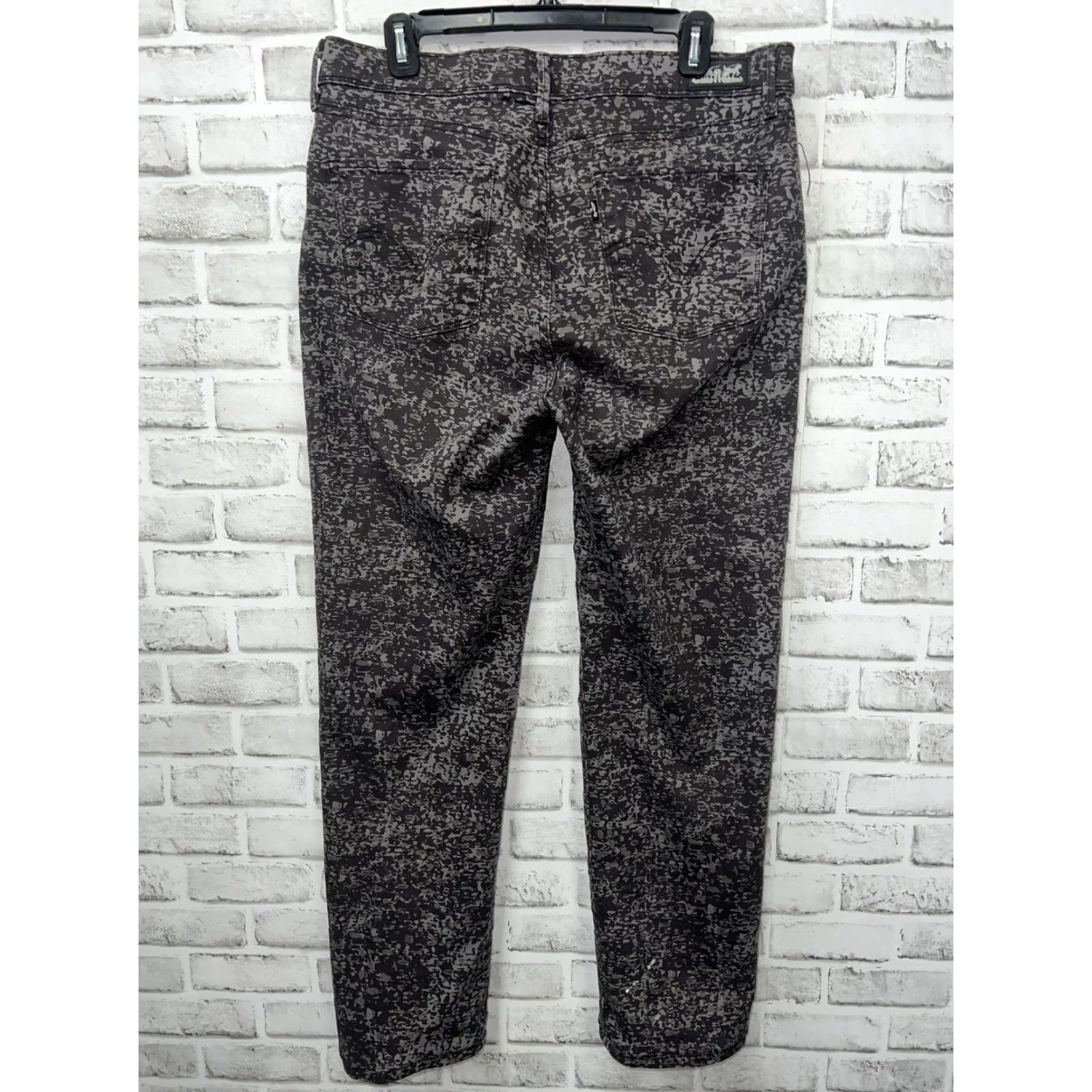 Levi's Levi's 512 Perfectly Slimming Jeans Gray Camouflage Straight 32x32 Womens Size 24" / US 00 / IT 34 - 3 Thumbnail