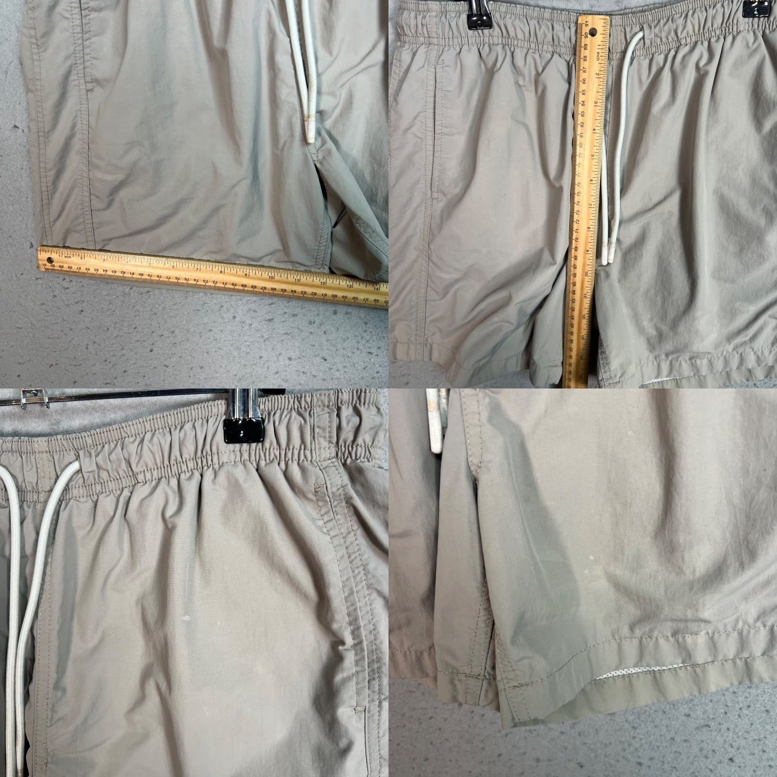 CLOT Vintage Standard Cloth Mens Swim Shorts Beige Nylon Activewear Size Medium Size US 31 - 8 Thumbnail