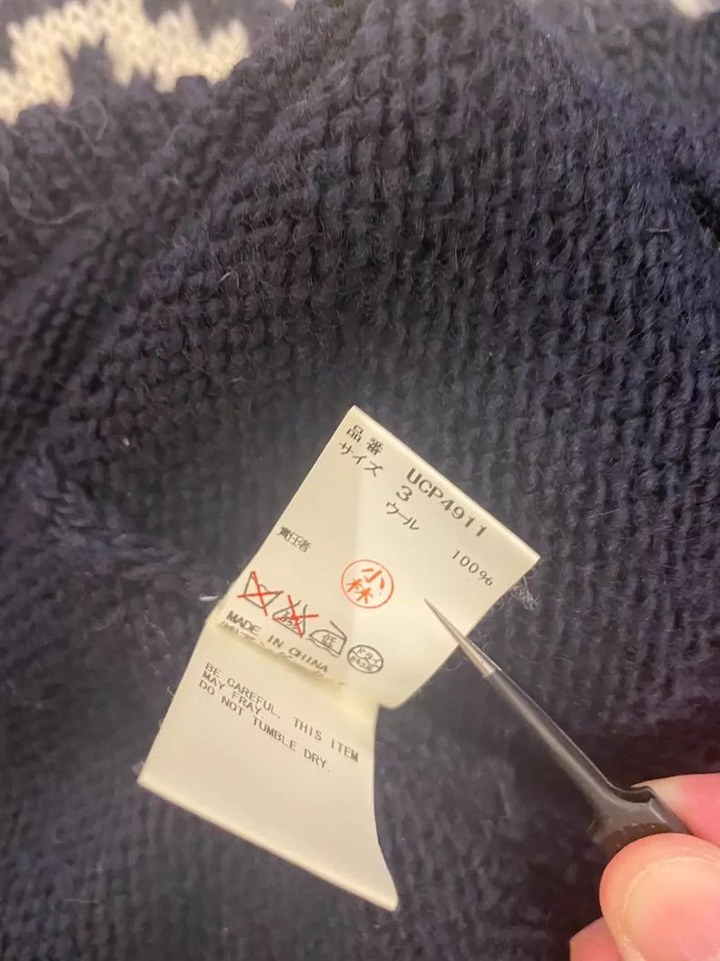 Undercover Undercover 14aw Main Line Pure Wool National Snow Handle S Size US L / EU 52-54 / 3 - 8 Thumbnail