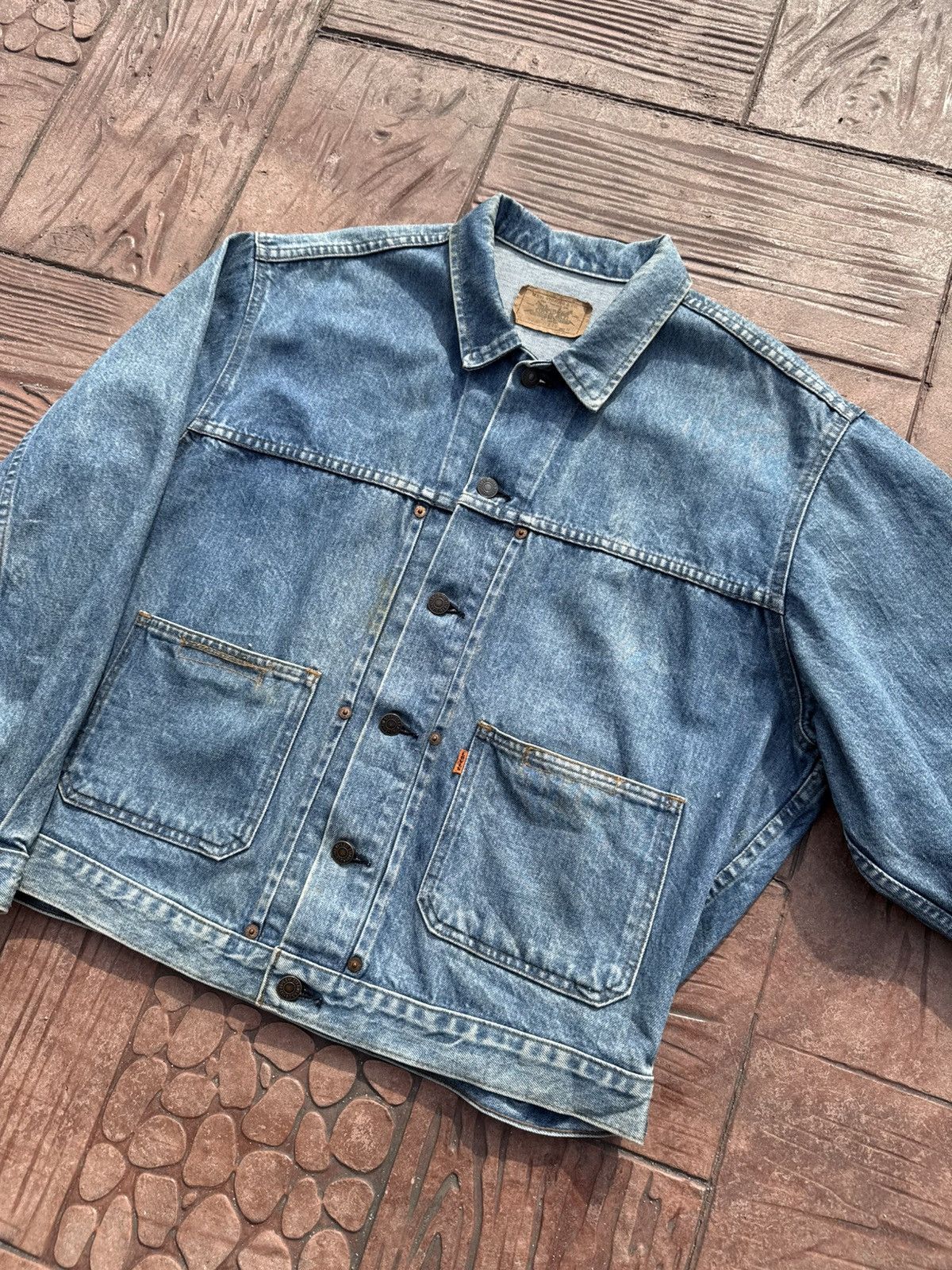 Levi's 1980’s Levi’s 70626-0217 Orange Tab Type 2 Trucker Jacket Size US L / EU 52-54 / 3 - 2 Thumbnail