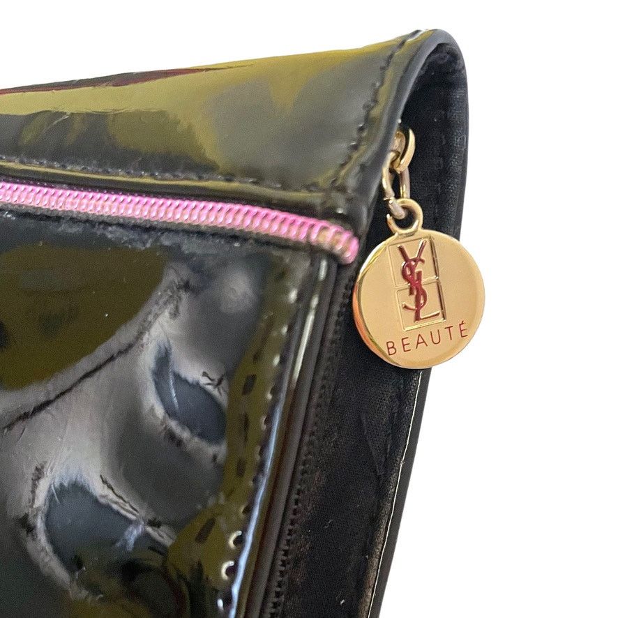 Yves Saint Laurent Yves Saint Laurent Beauté YSL Black Zip Pouch Toiletry Bag Size ONE SIZE - 6 Thumbnail