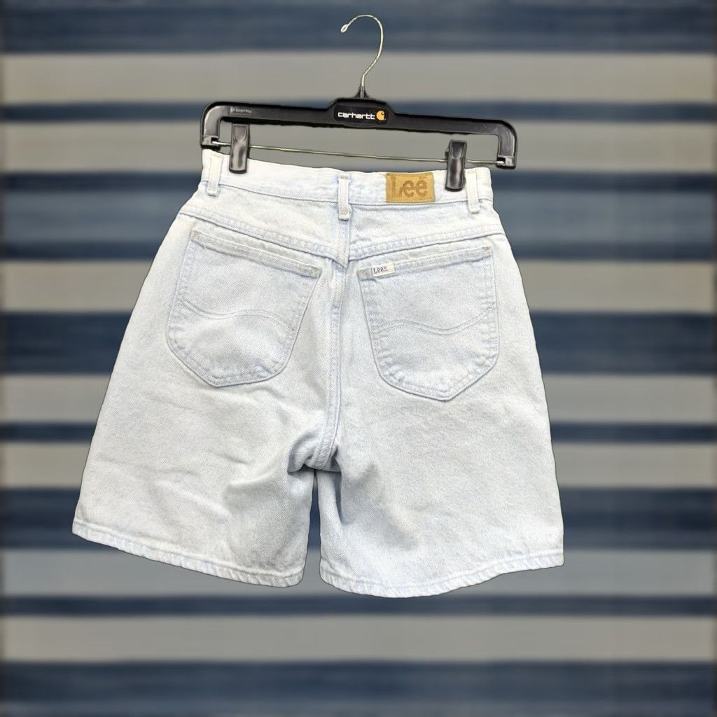 Lee VINTAGE Lee Shorts Womens 7 High Rise Denim Blue 90s Festival USA Size 28" / US 6 / IT 42 - 1 Thumbnail