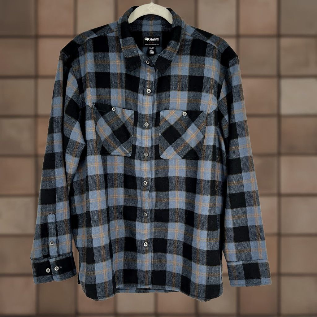 Outdoor Research Outdoor Research Shirt Women’s XL Button-Up Plaid Cotton Flannel Multicolor Long Sleeve Pocket Casual Workwear Fall Spring Summer Winter Size XL / US 12-14 / IT 48-50 - 1 Thumbnail
