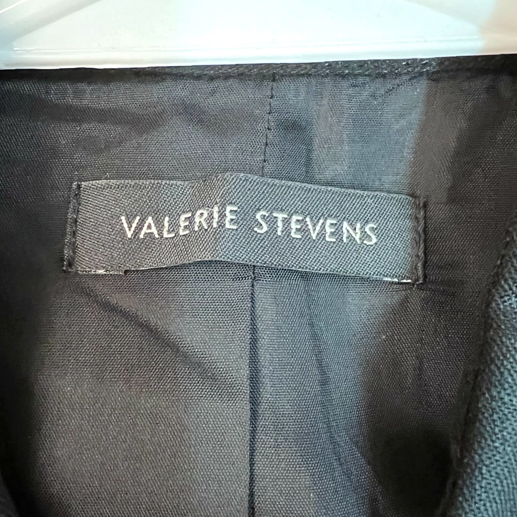 Vintage Valerie Stevens Womens Jacket Linen Black Size 8 Long Sleeve Collared Casual 100% Linen Regular Pockets Womens Size M / US 6-8 / IT 42-44 - 6 Thumbnail