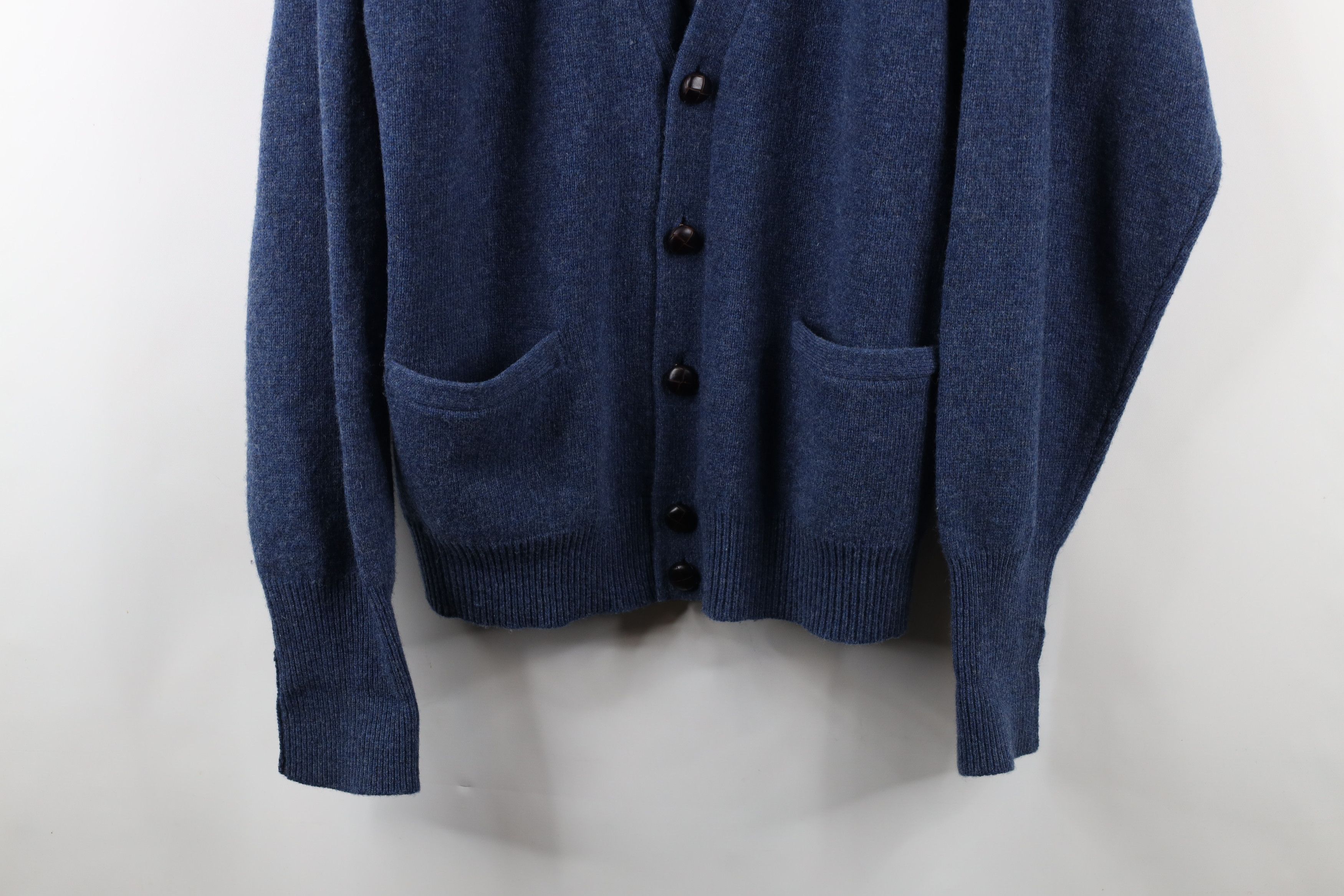 Vintage Vintage 90s Streetwear Knit Button Cardigan Sweater Blue Size US XL / EU 56 / 4 - 3 Thumbnail