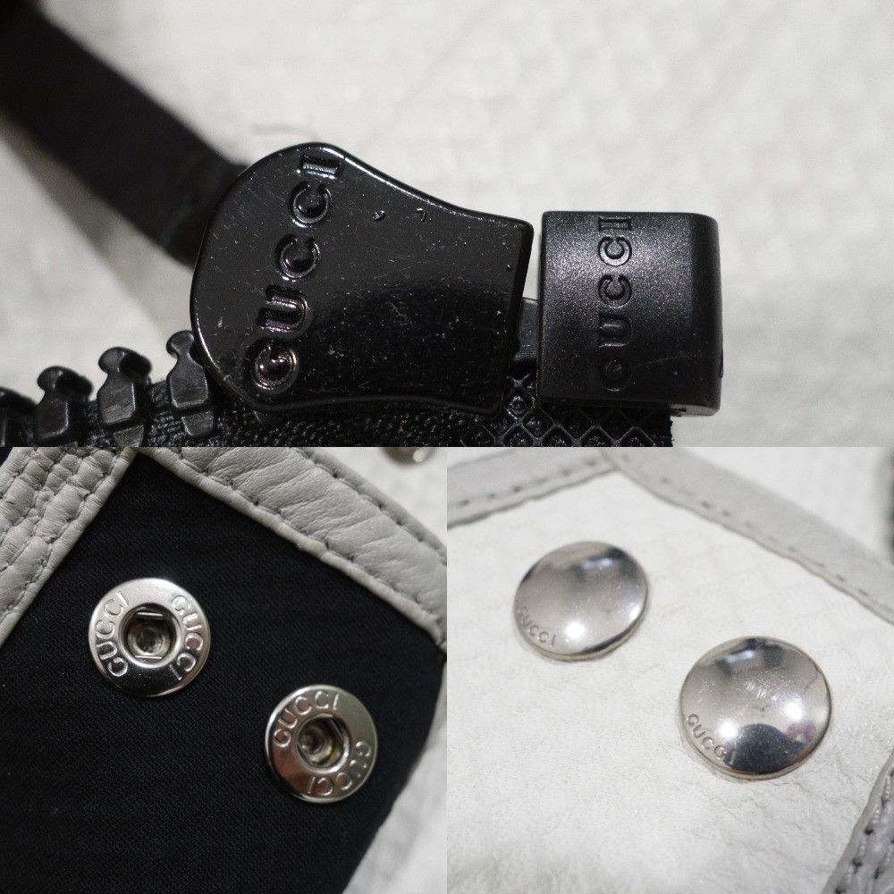 Gucci Runway Resort 2010 Embossed Leather Biker Moto Jacket Size S / US 4 / IT 40 - 12 Thumbnail