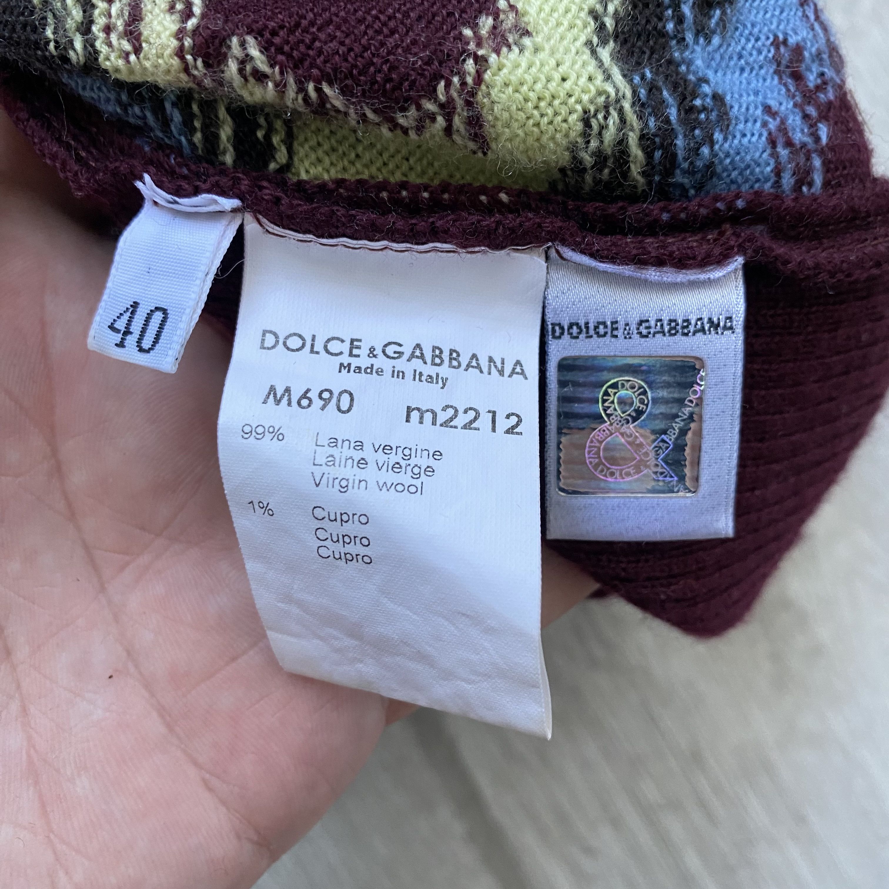 Dolce & Gabbana 💎 Dolce & Gabbana Striped Wool Tank Top Y2K Size M / US 6-8 / IT 42-44 - 6 Thumbnail
