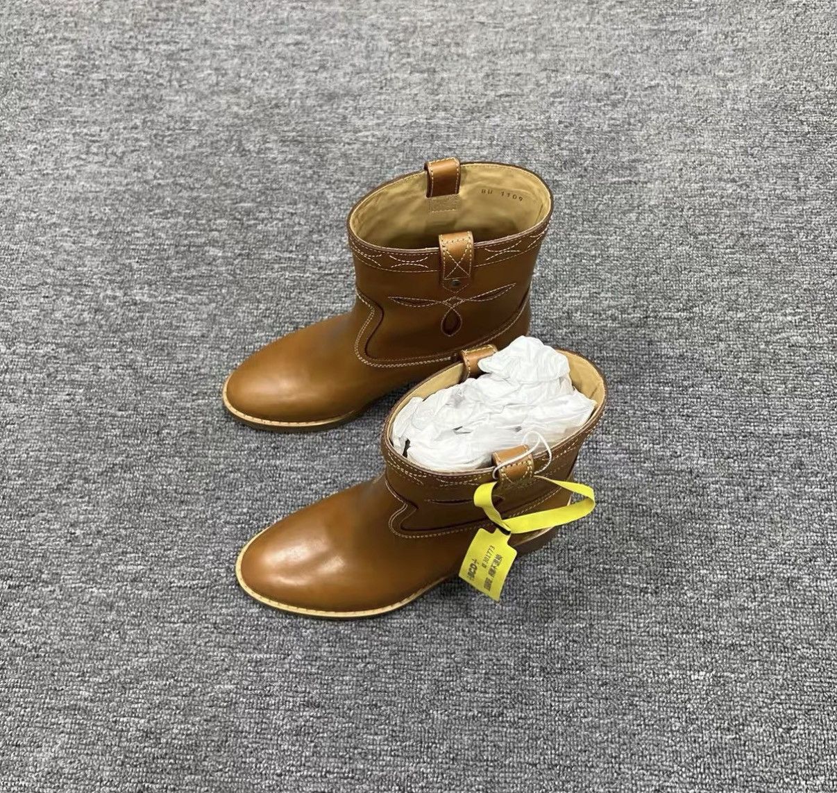 Celine Celine Bohemian Brown Stitching Leather Ankle Boots J41 Size US 6 / IT 36 - 3 Thumbnail