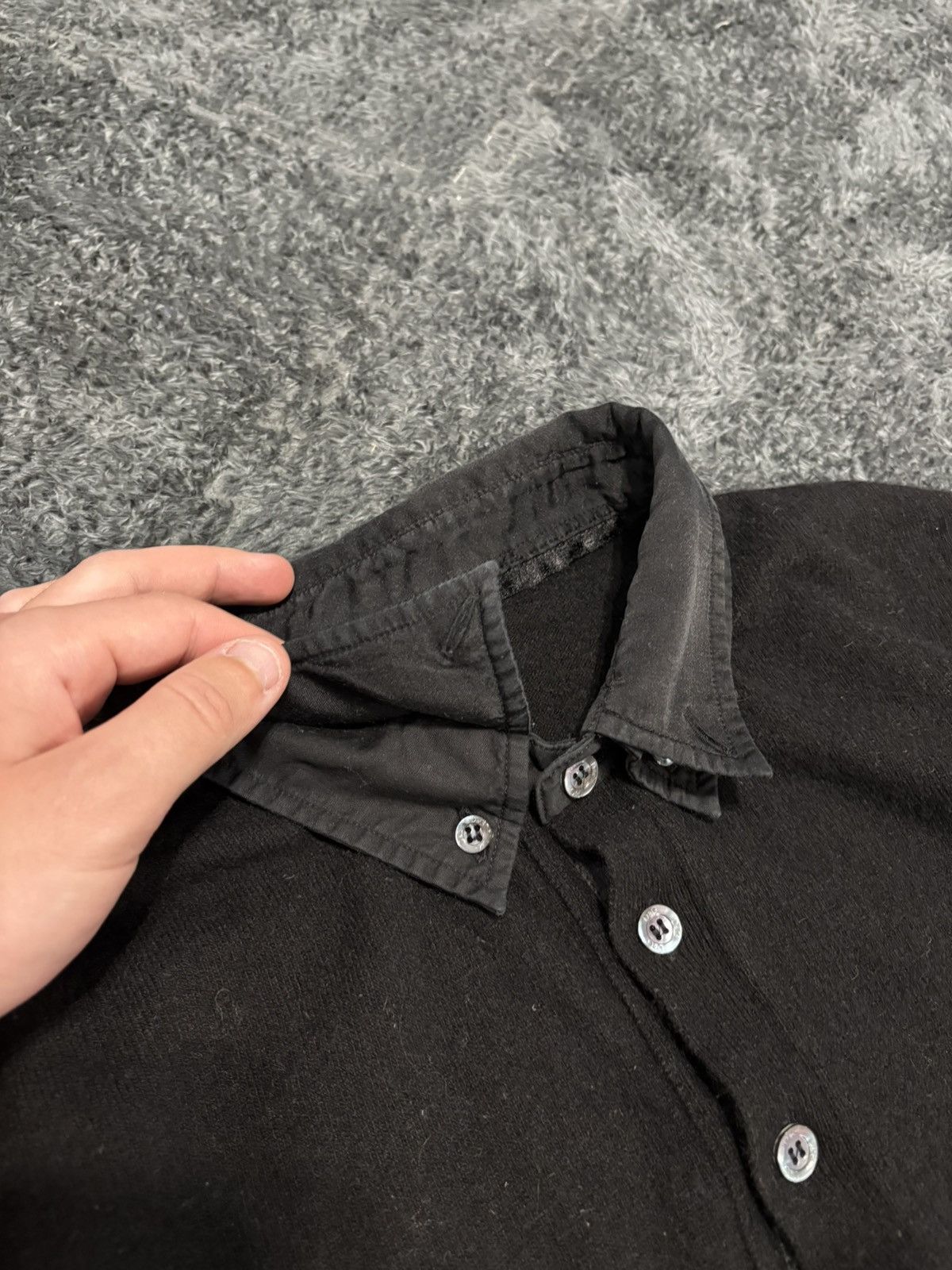 Dolce & Gabbana Vintage Dolce & Gabbana Wool Silk Collar Black Sweater Size US M / EU 48-50 / 2 - 4 Thumbnail