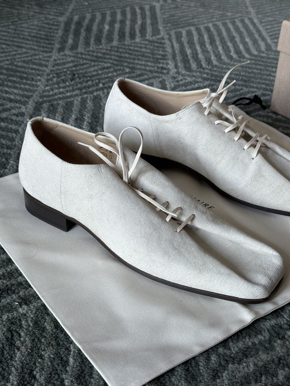 Lemaire Lemaire SOURIS CLASSIC DERBIES DIRTY WHITE EU42 US 9 Size US 9 / EU 42 - 6 Thumbnail