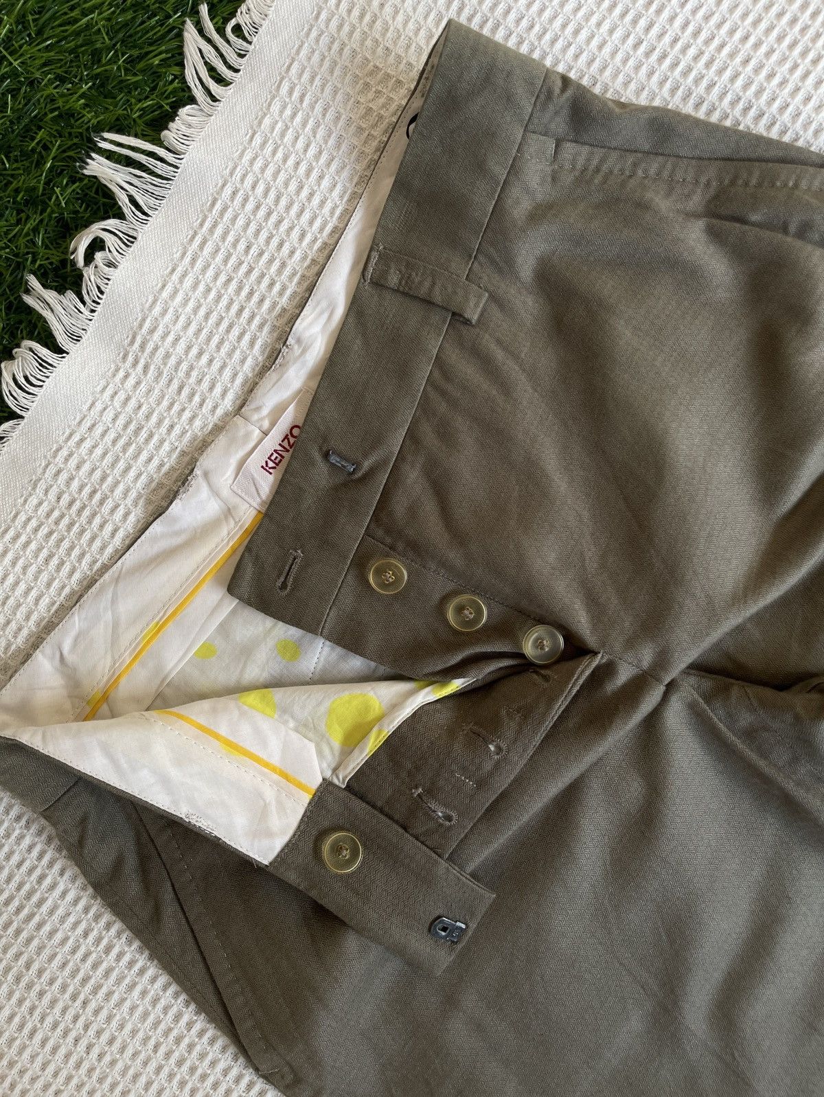Kenzo Vintage🔥KENZO🔥Wide Leg Baggy Linen Pants Size US 32 / EU 48 - 14 Thumbnail